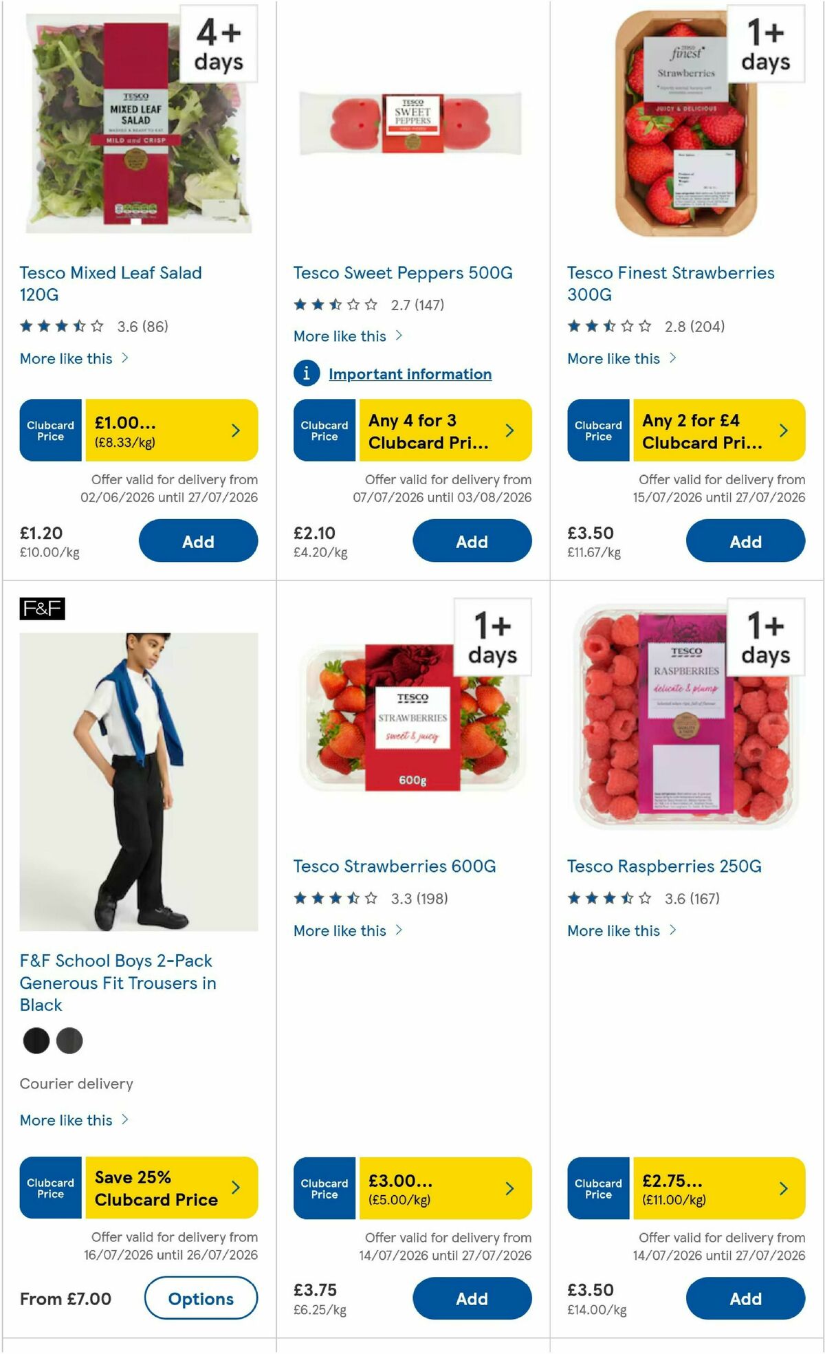 TESCO Offers from 23 July