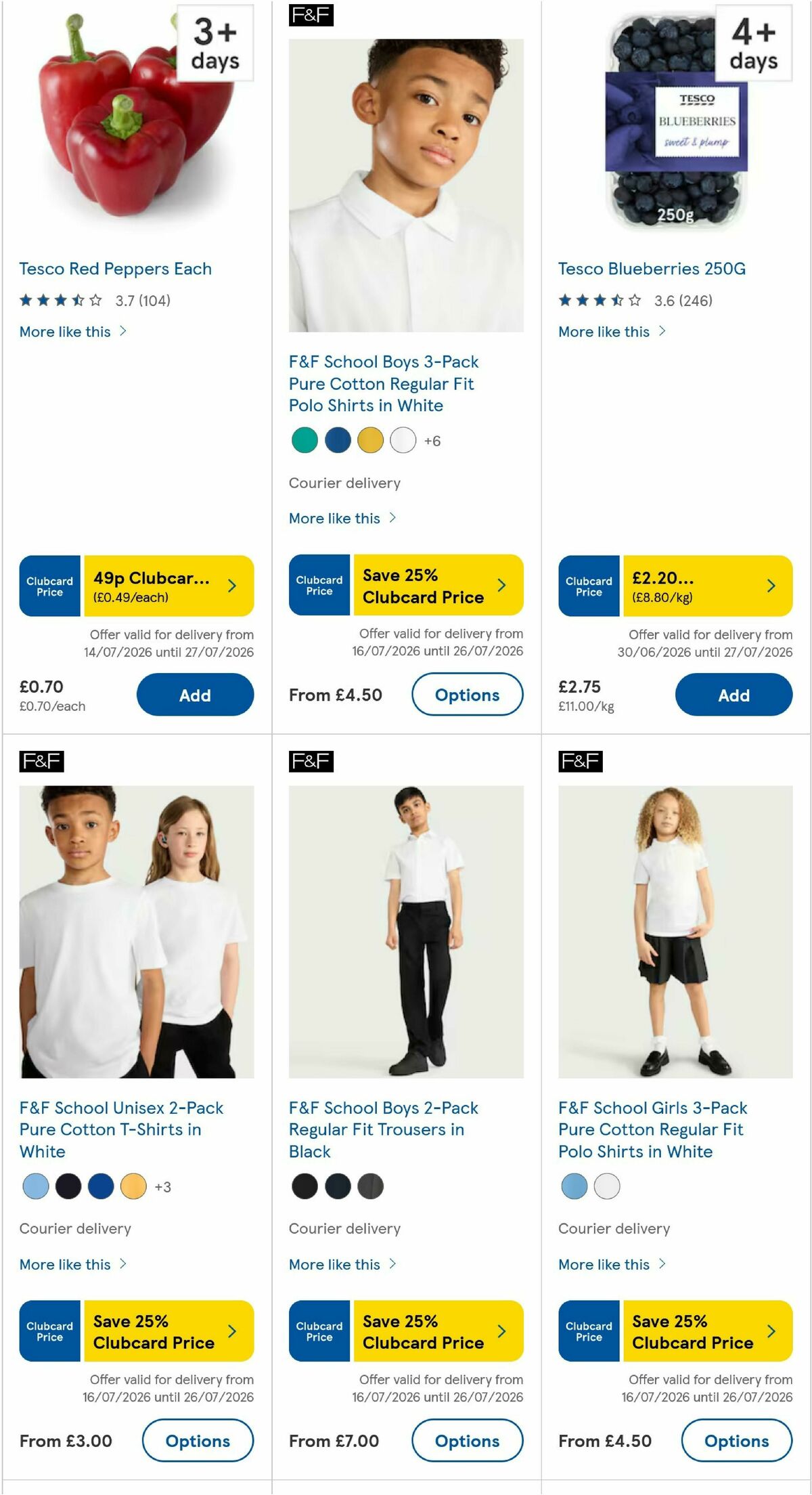 TESCO Offers from 23 July