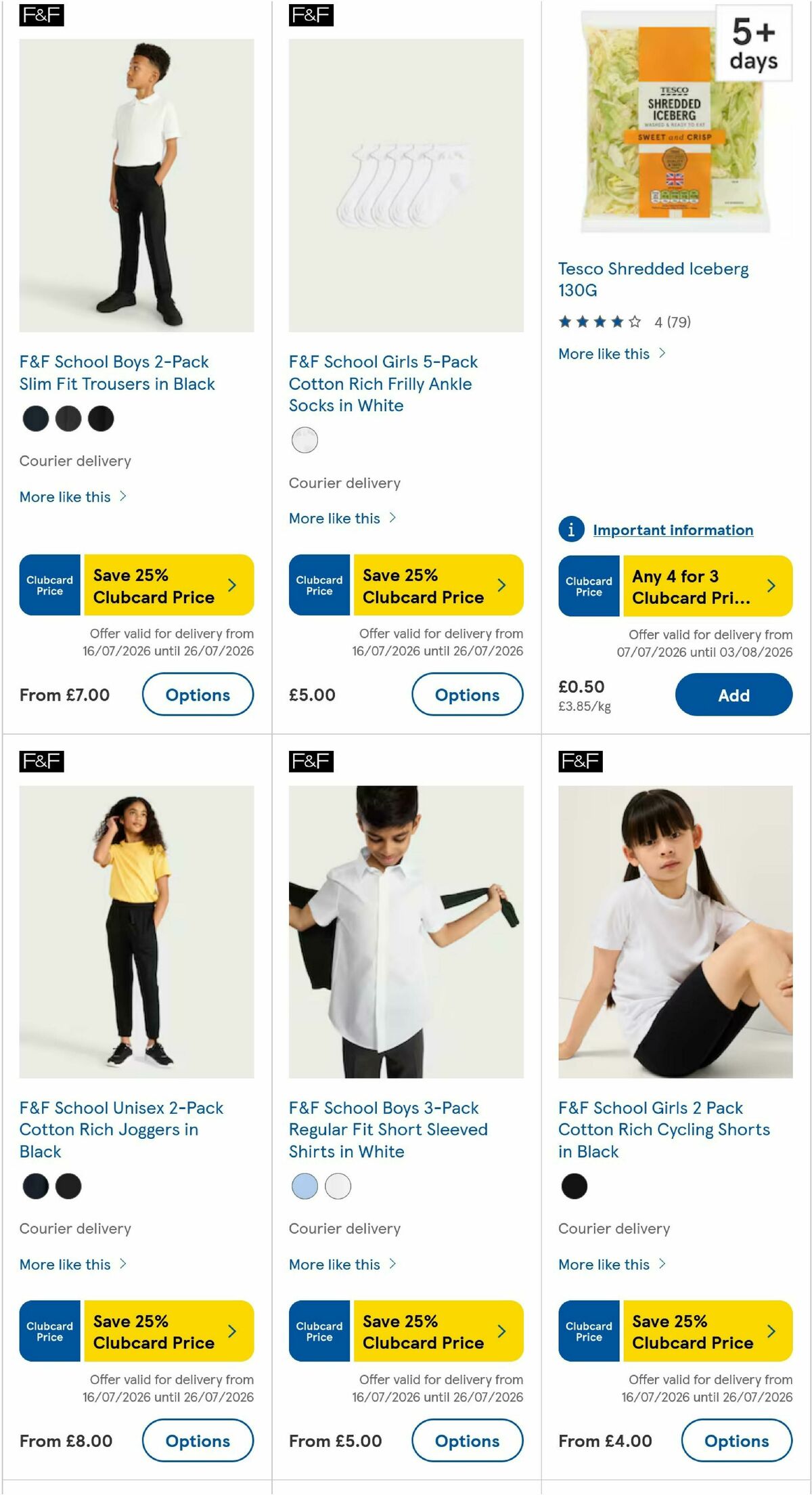TESCO Offers from 23 July