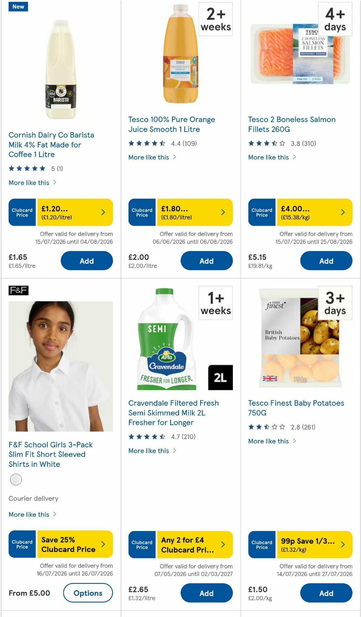 TESCO Offers from 23 July