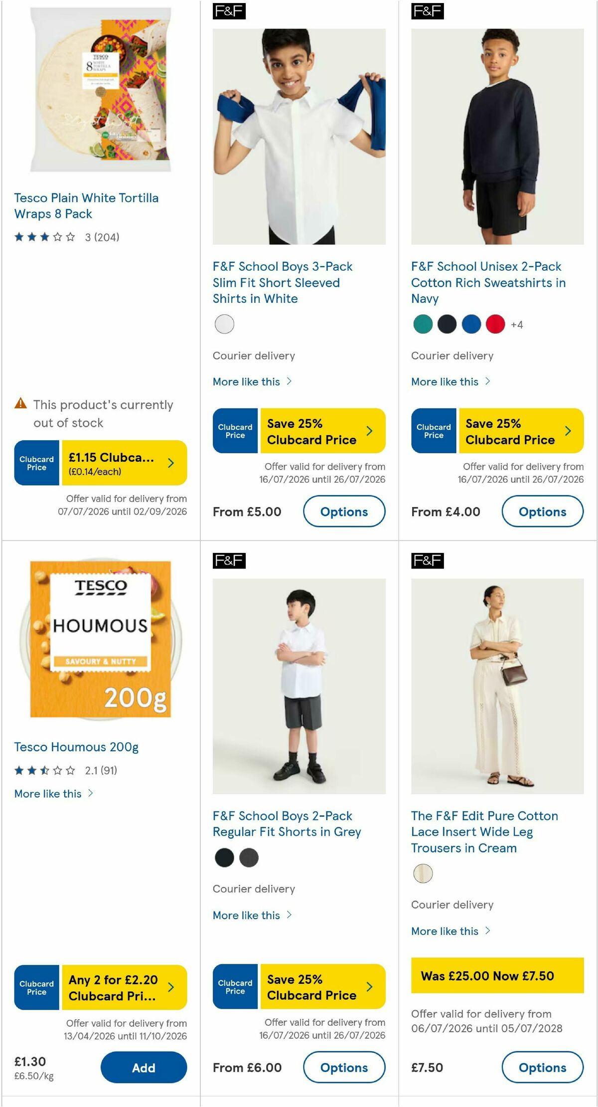 TESCO Offers from 23 July