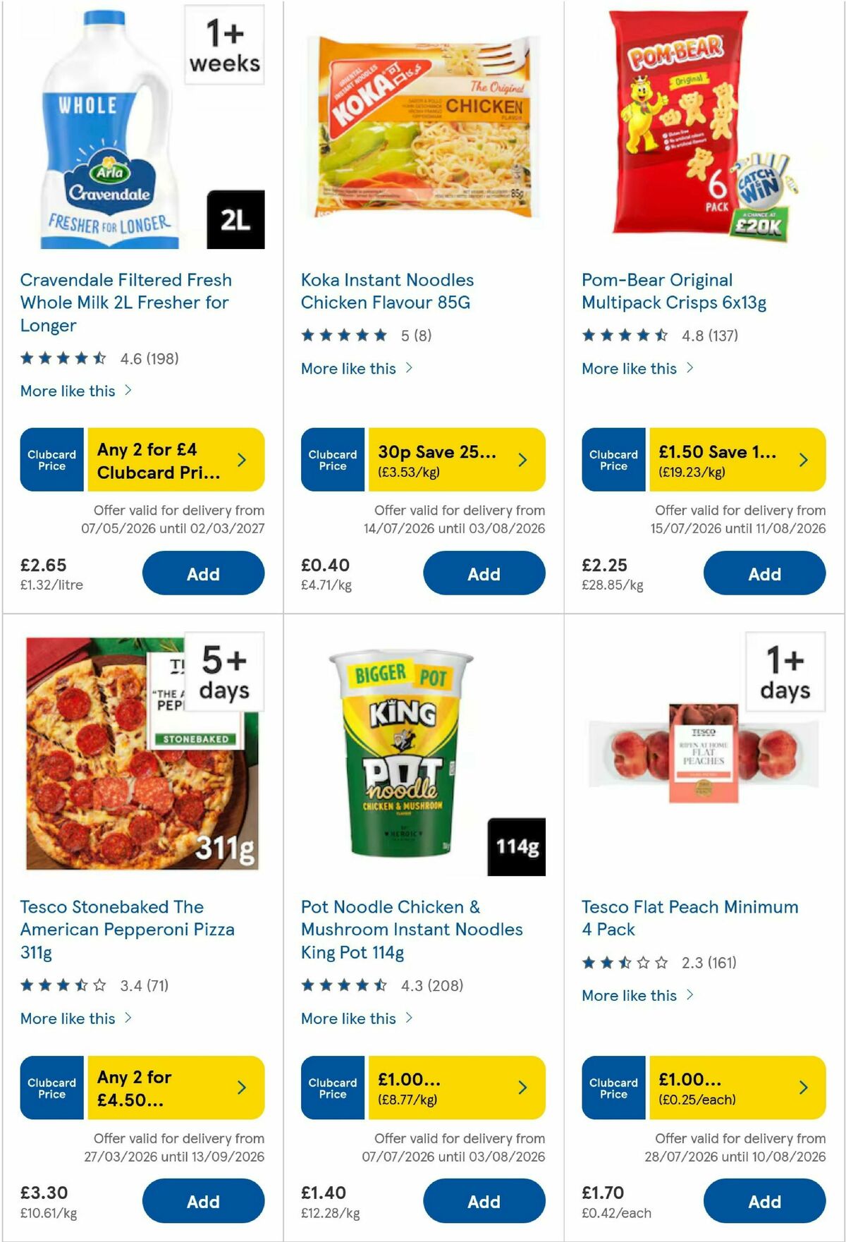 TESCO Offers from 31 July