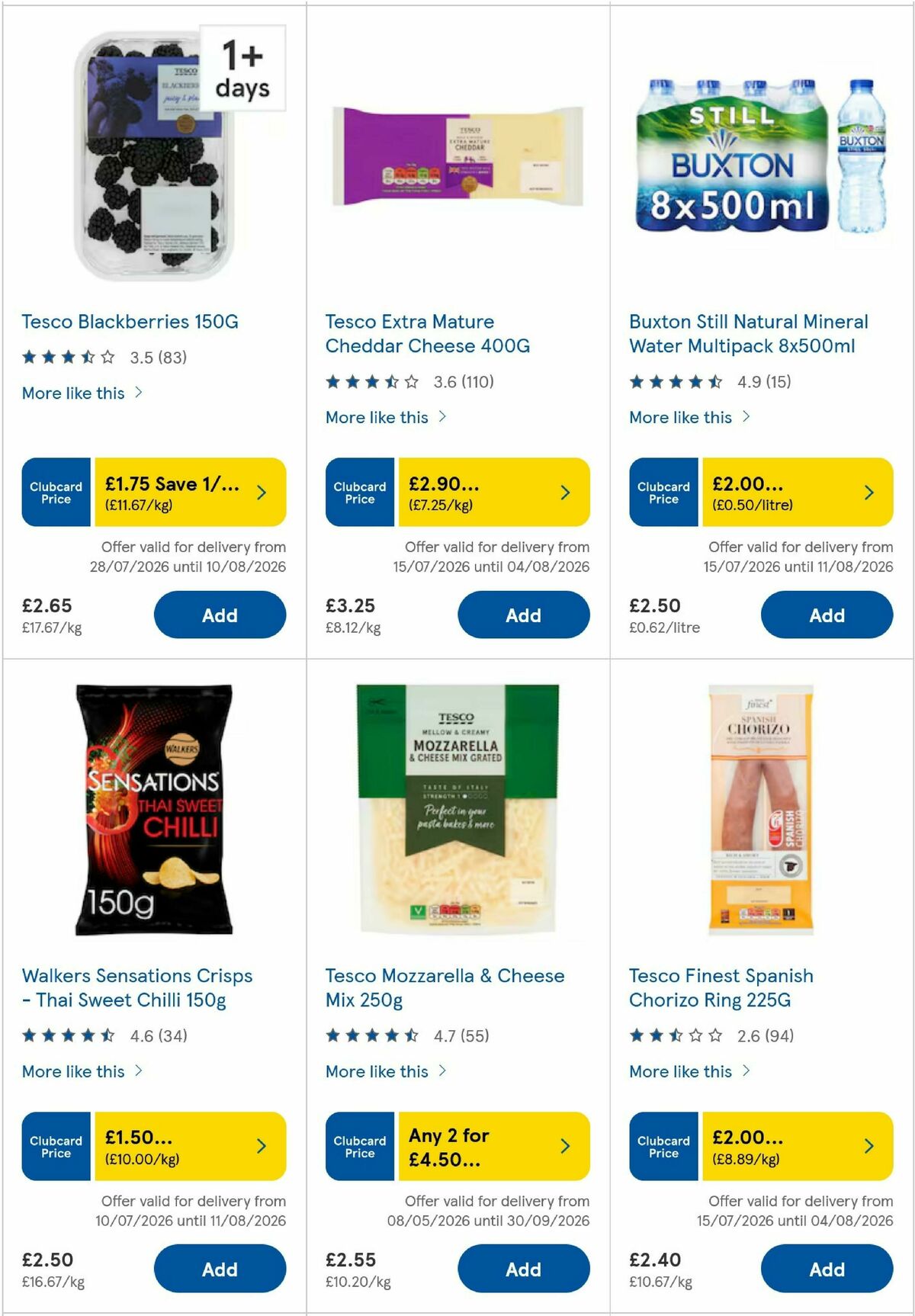 TESCO Offers from 31 July