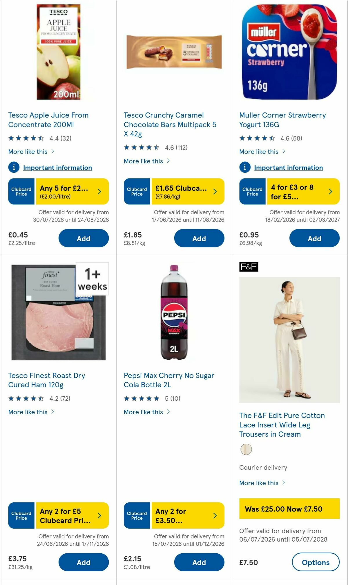 TESCO Offers from 31 July