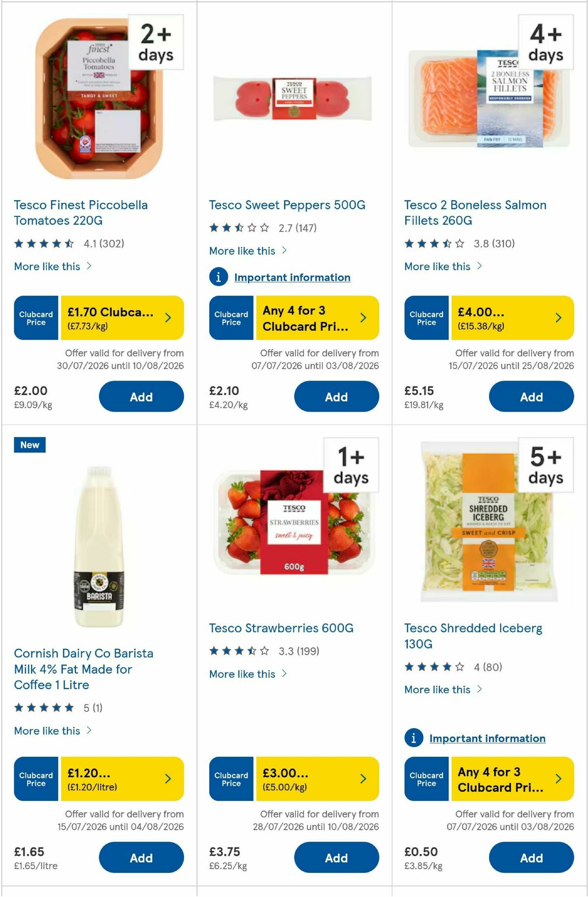 TESCO Offers from 31 July