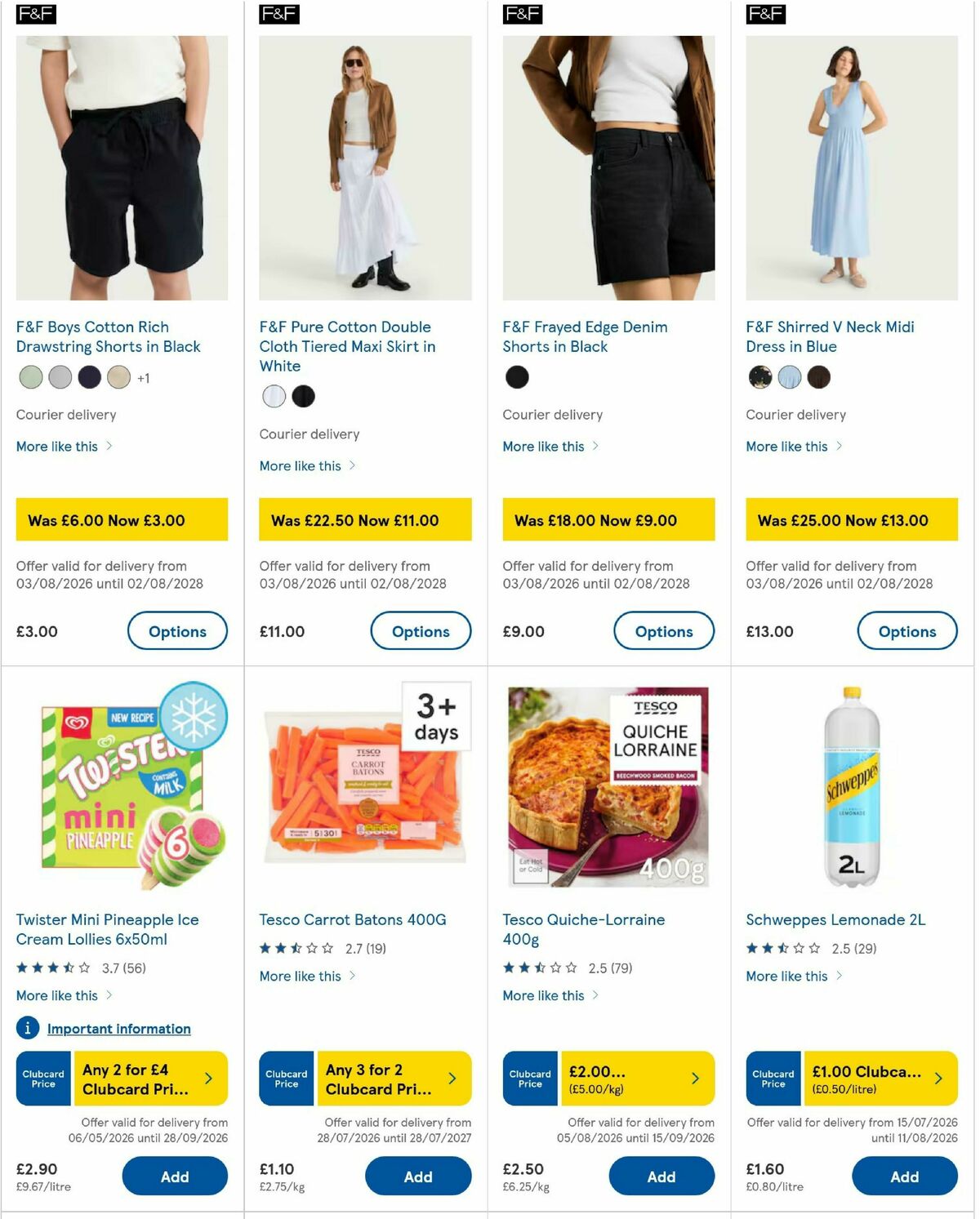 TESCO Offers from 6 August