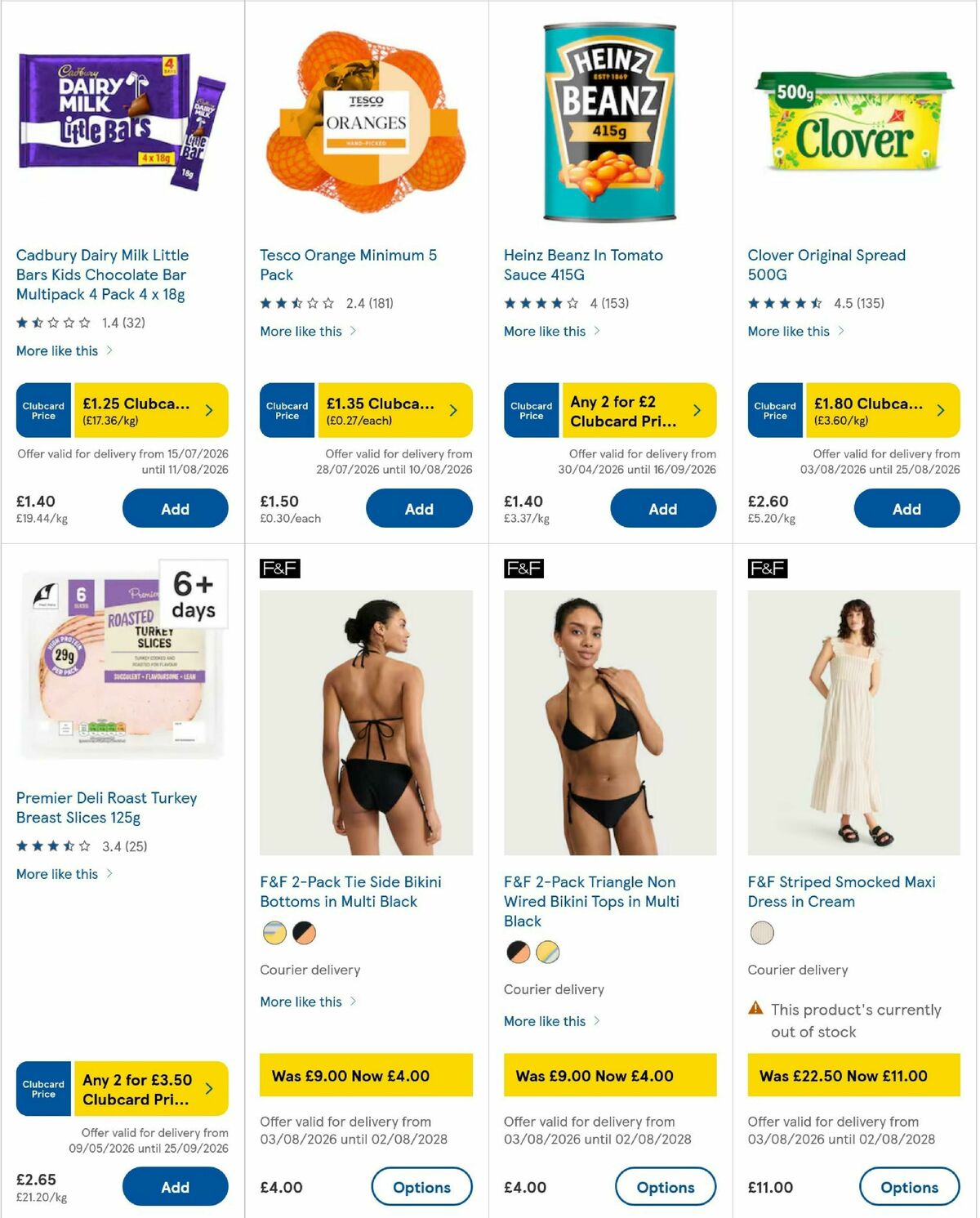 TESCO Offers from 6 August