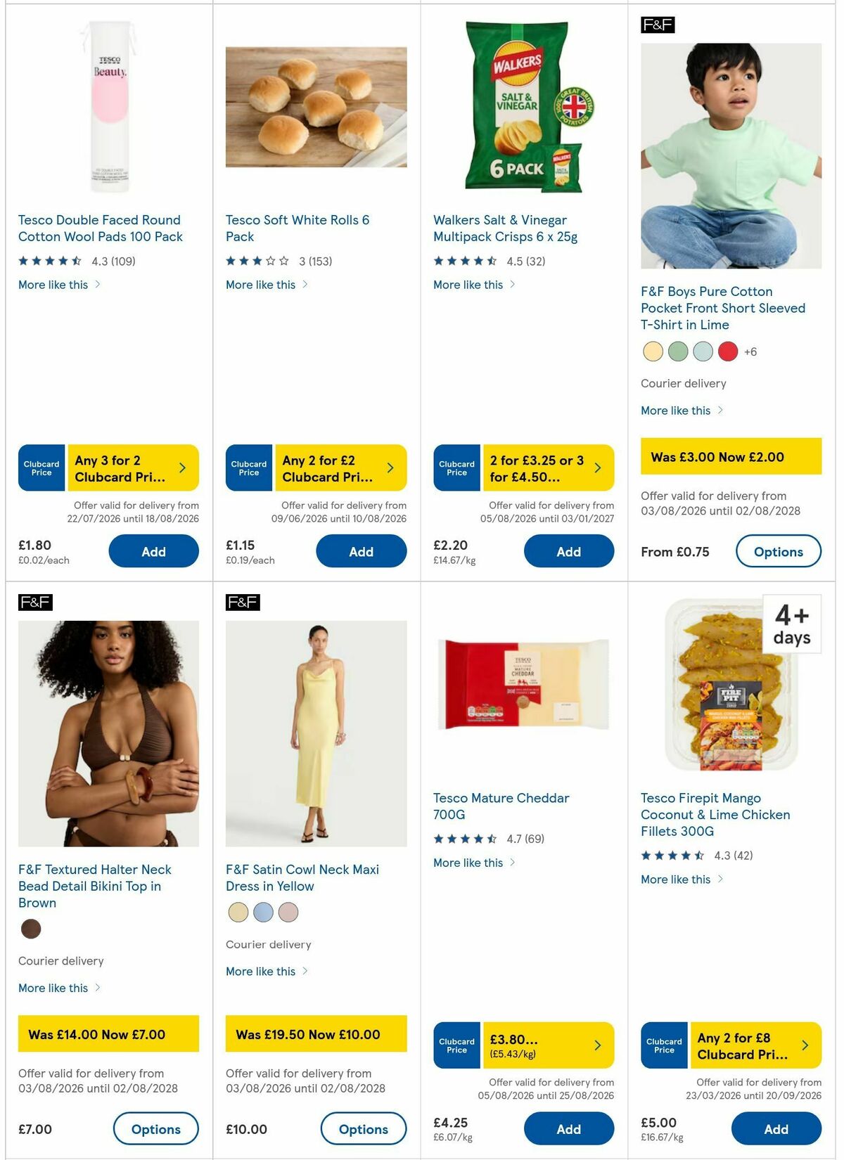 TESCO Offers from 6 August