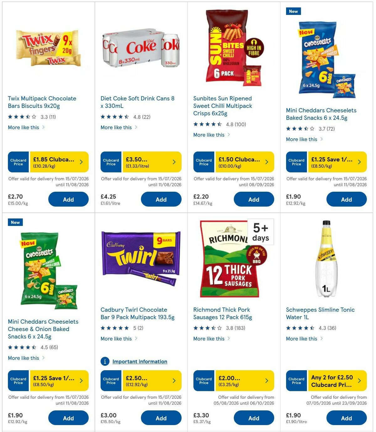 TESCO Offers from 6 August