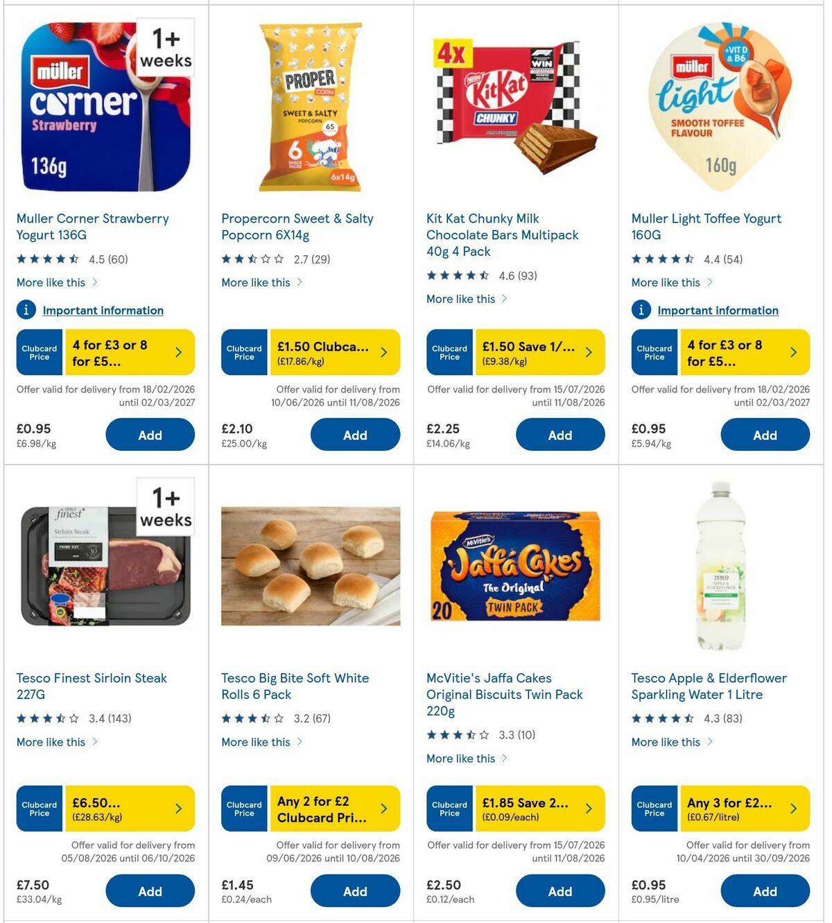 TESCO Offers from 6 August