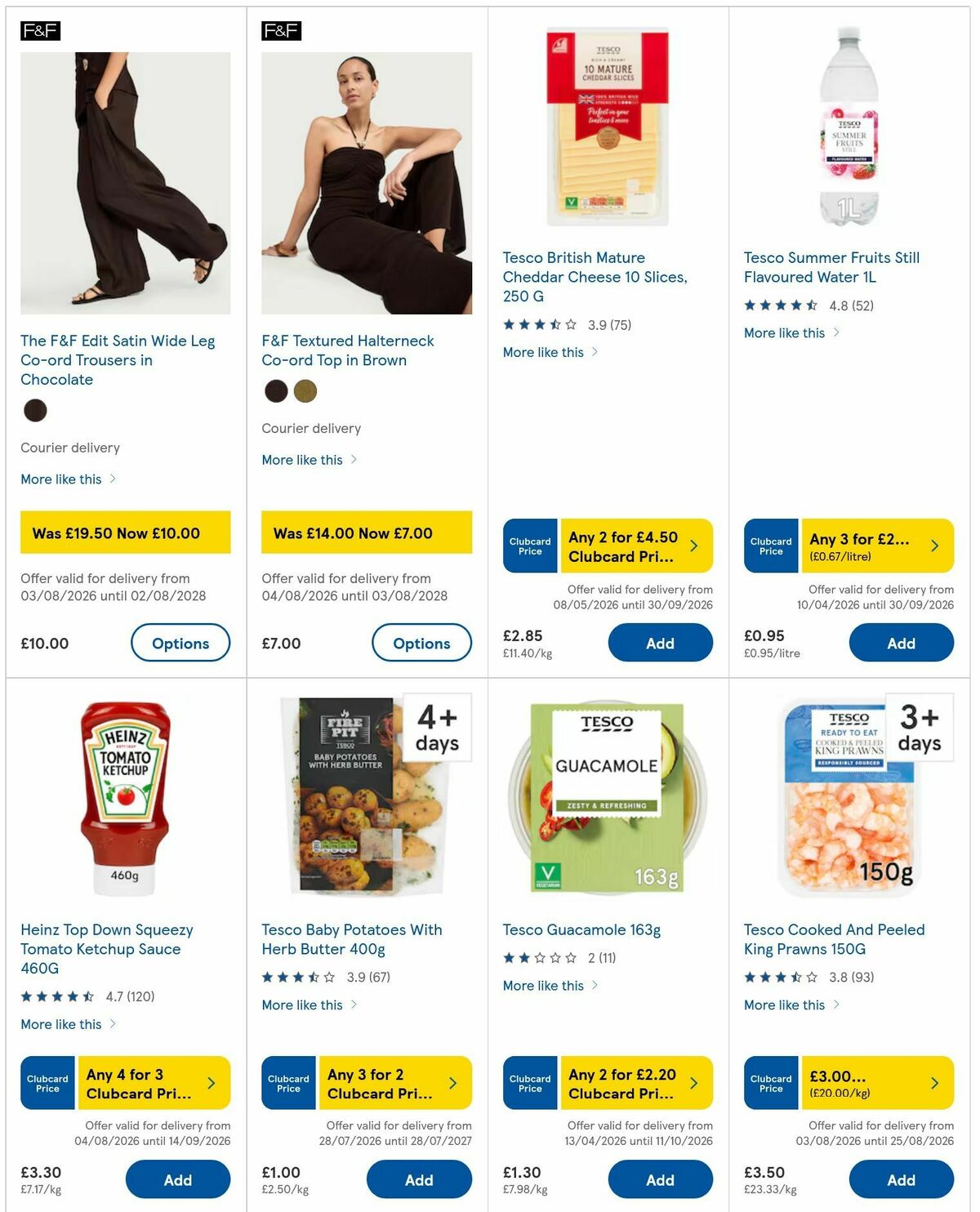 TESCO Offers from 6 August