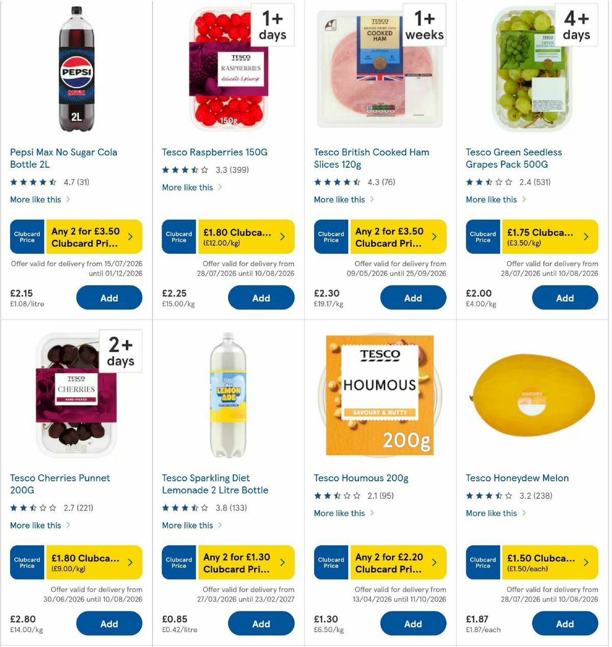 TESCO Offers from 6 August