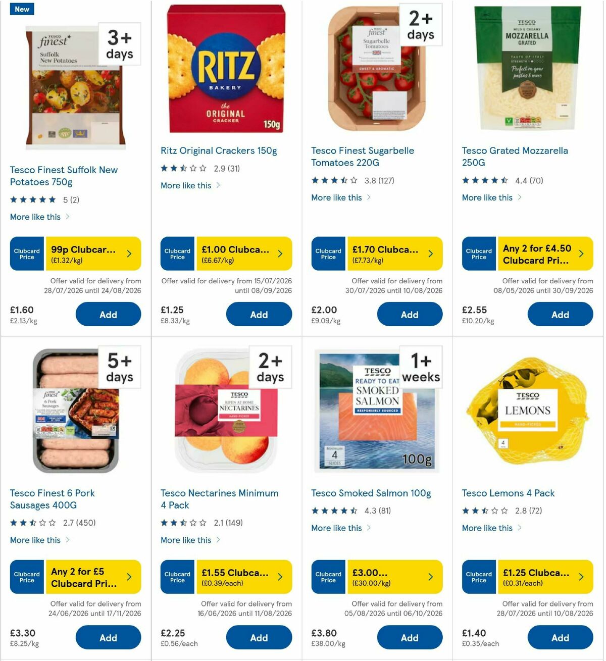 TESCO Offers from 6 August