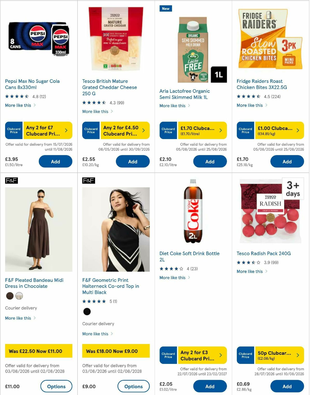TESCO Offers from 6 August