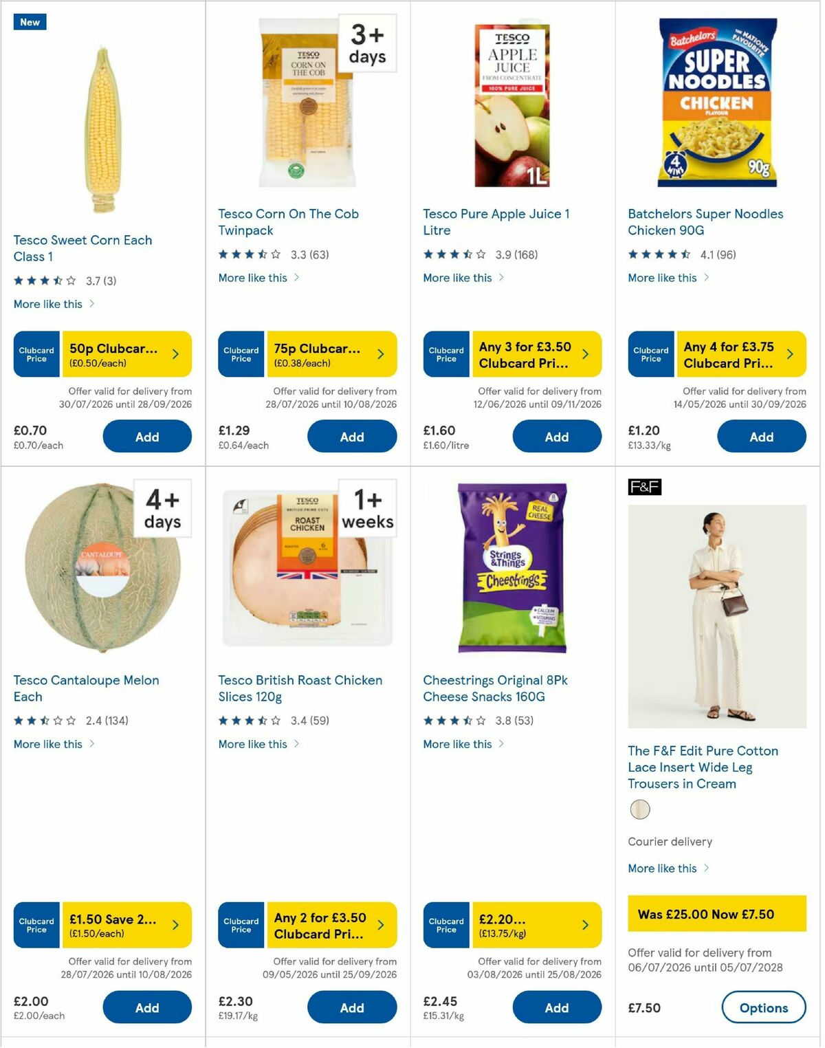 TESCO Offers from 6 August
