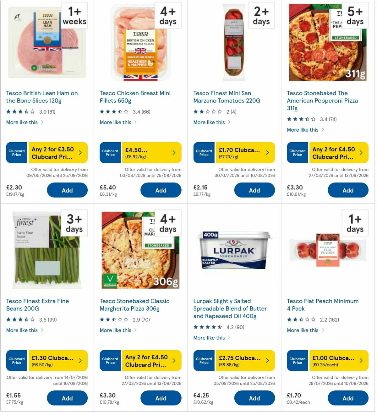 TESCO Offers from 6 August