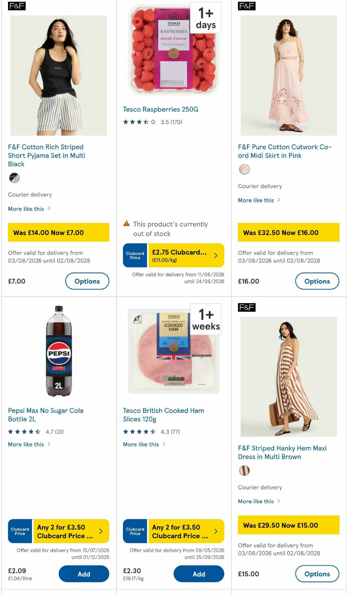 TESCO Offers from 13 August