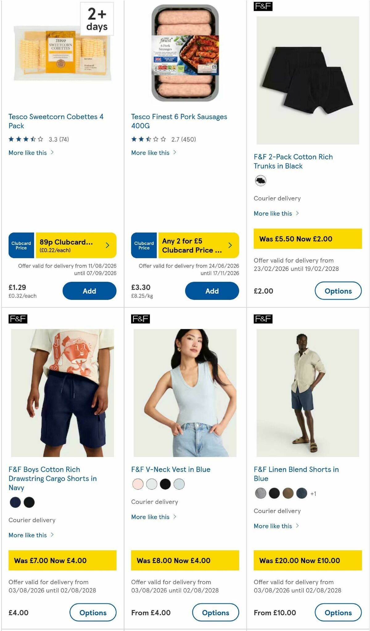 TESCO Offers from 13 August