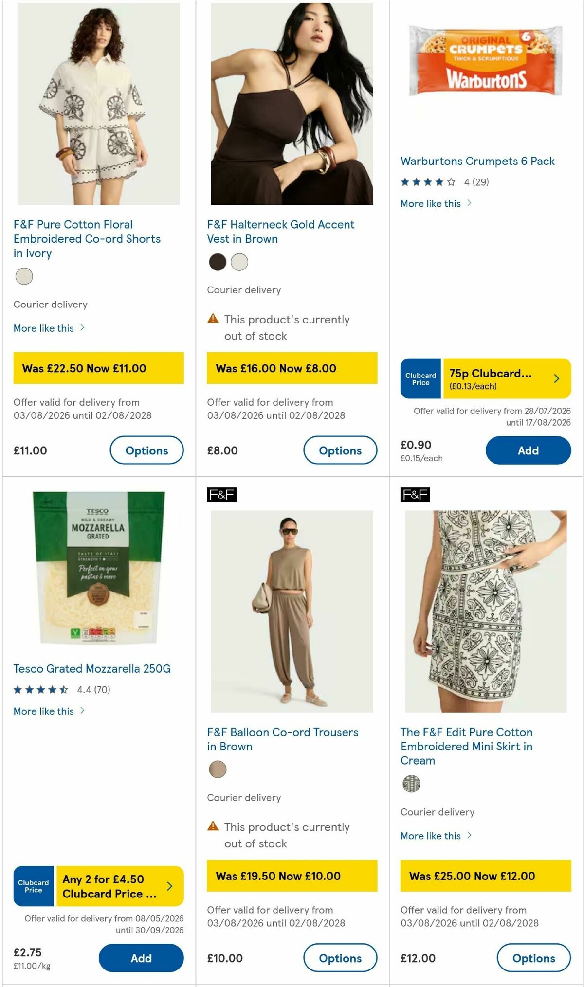 TESCO Offers from 13 August