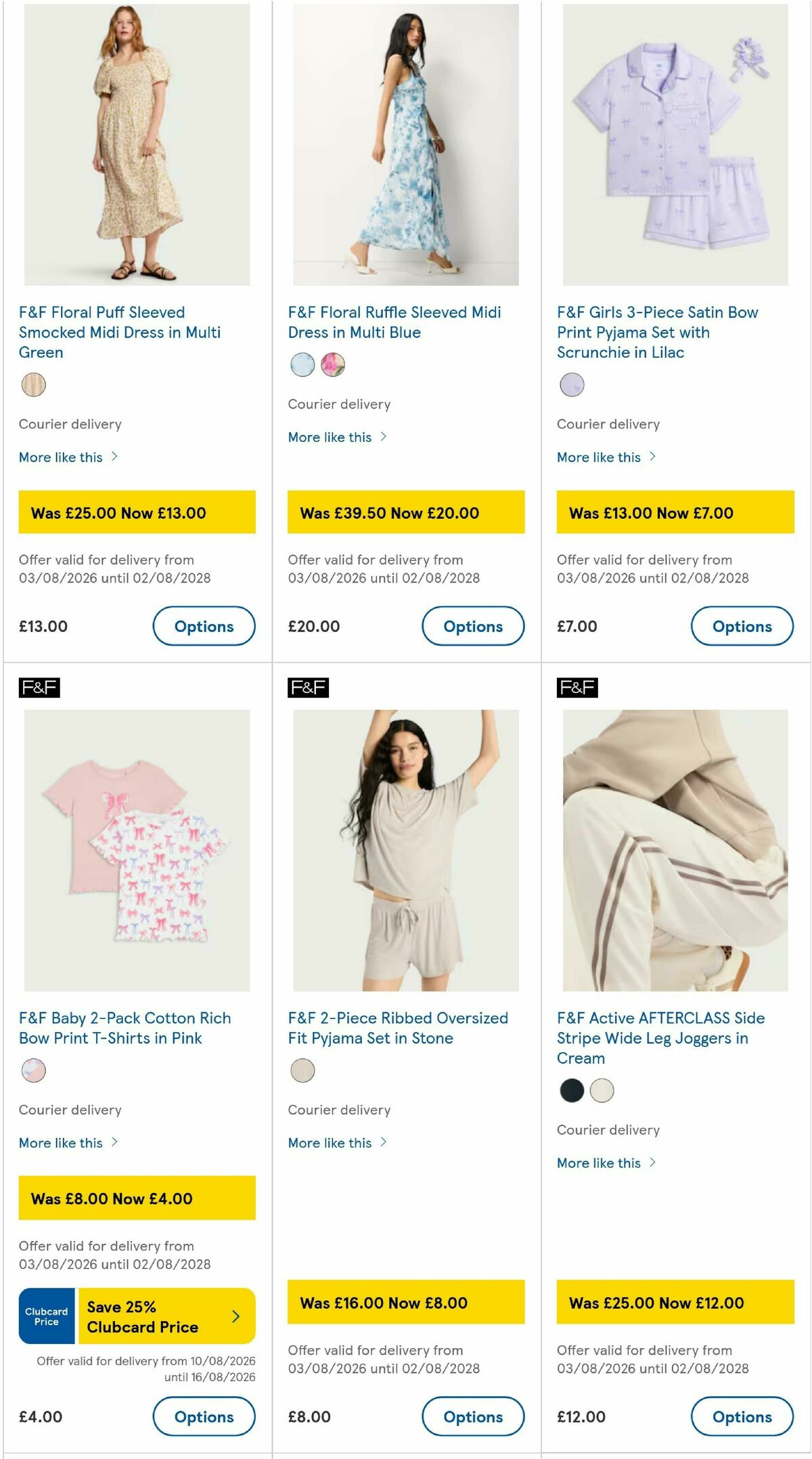 TESCO Offers from 13 August