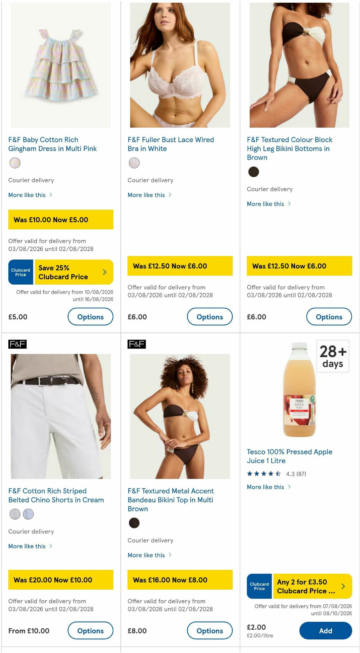 TESCO Offers from 13 August