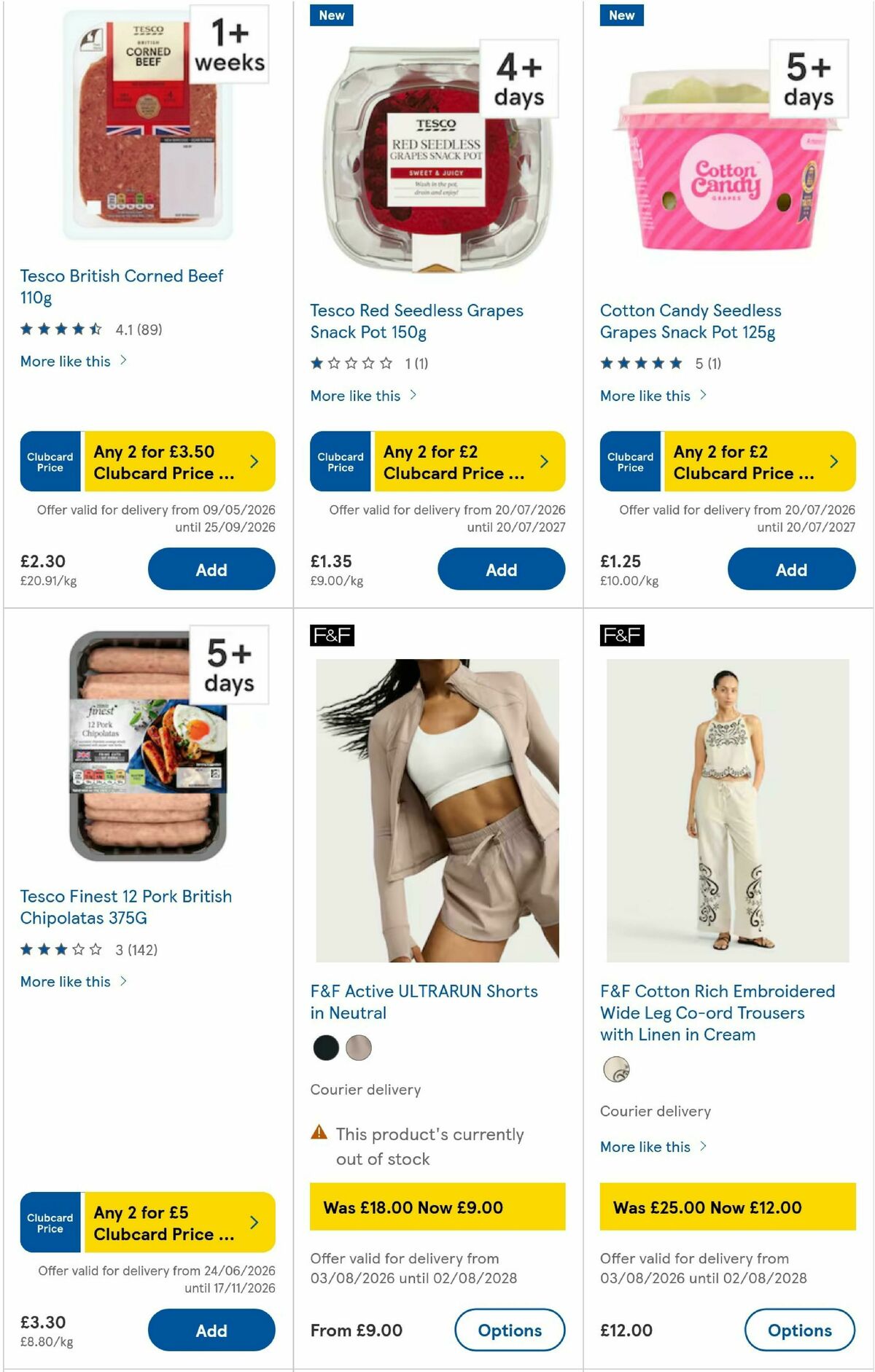 TESCO Offers from 13 August