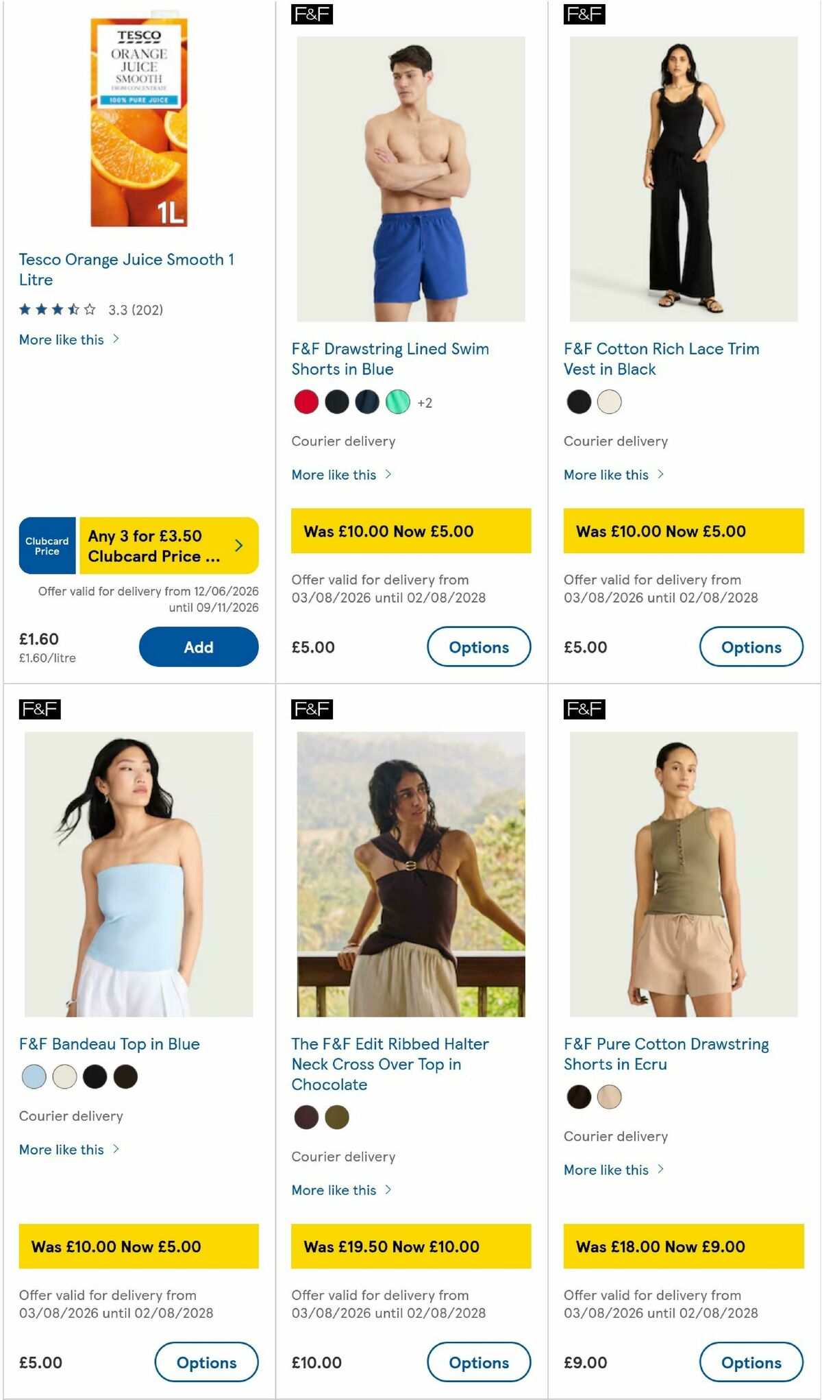 TESCO Offers from 13 August