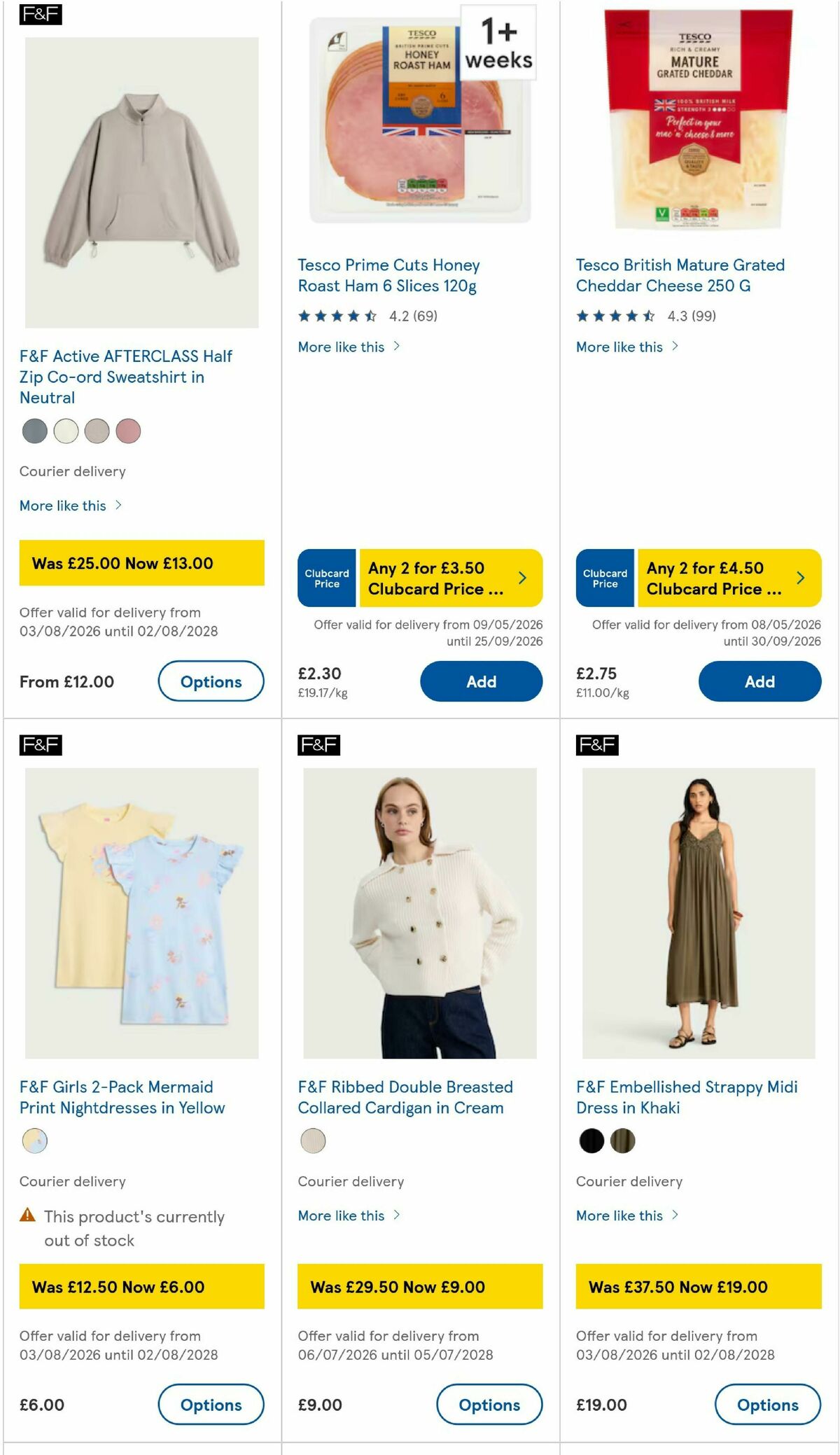 TESCO Offers from 13 August
