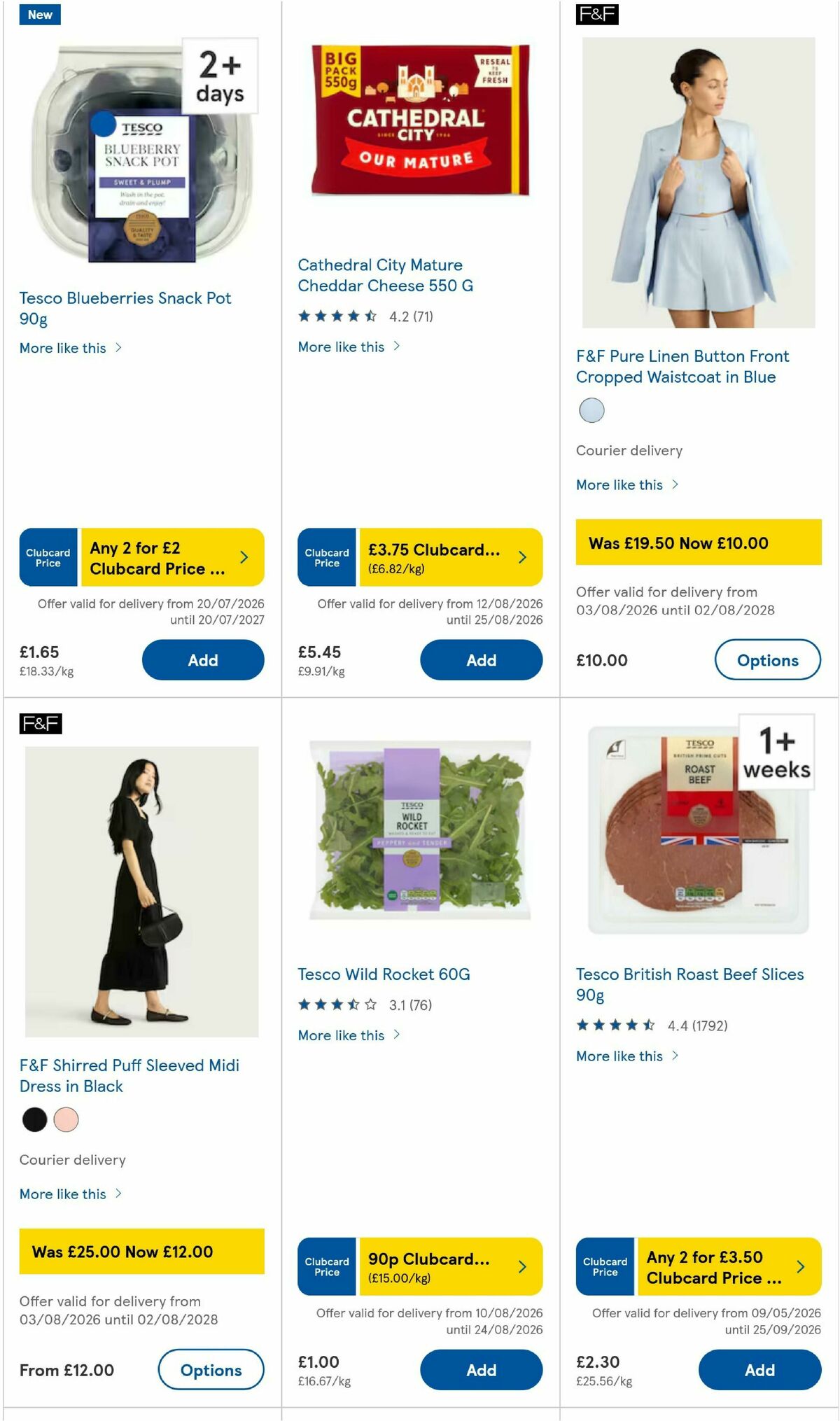 TESCO Offers from 13 August
