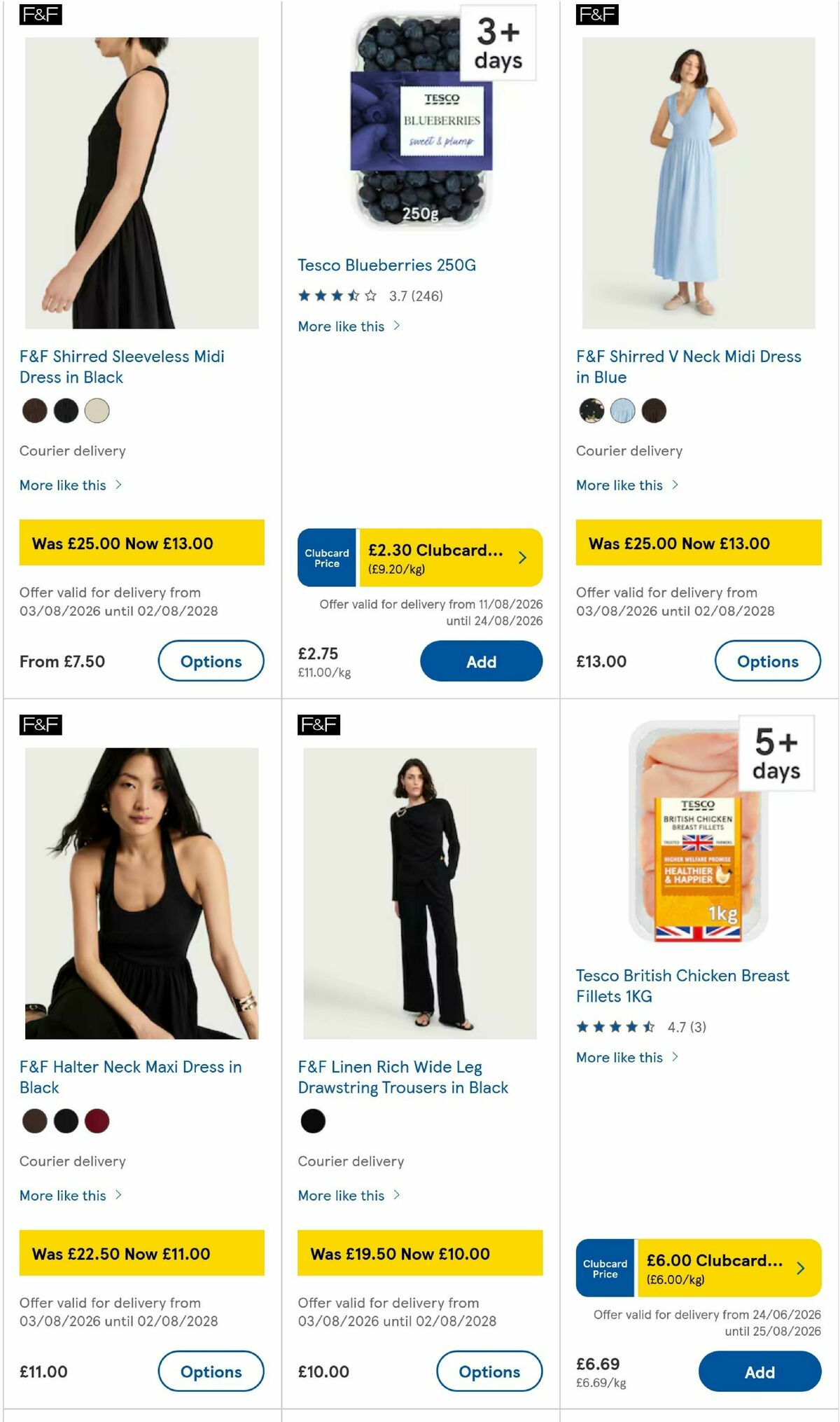 TESCO Offers from 13 August