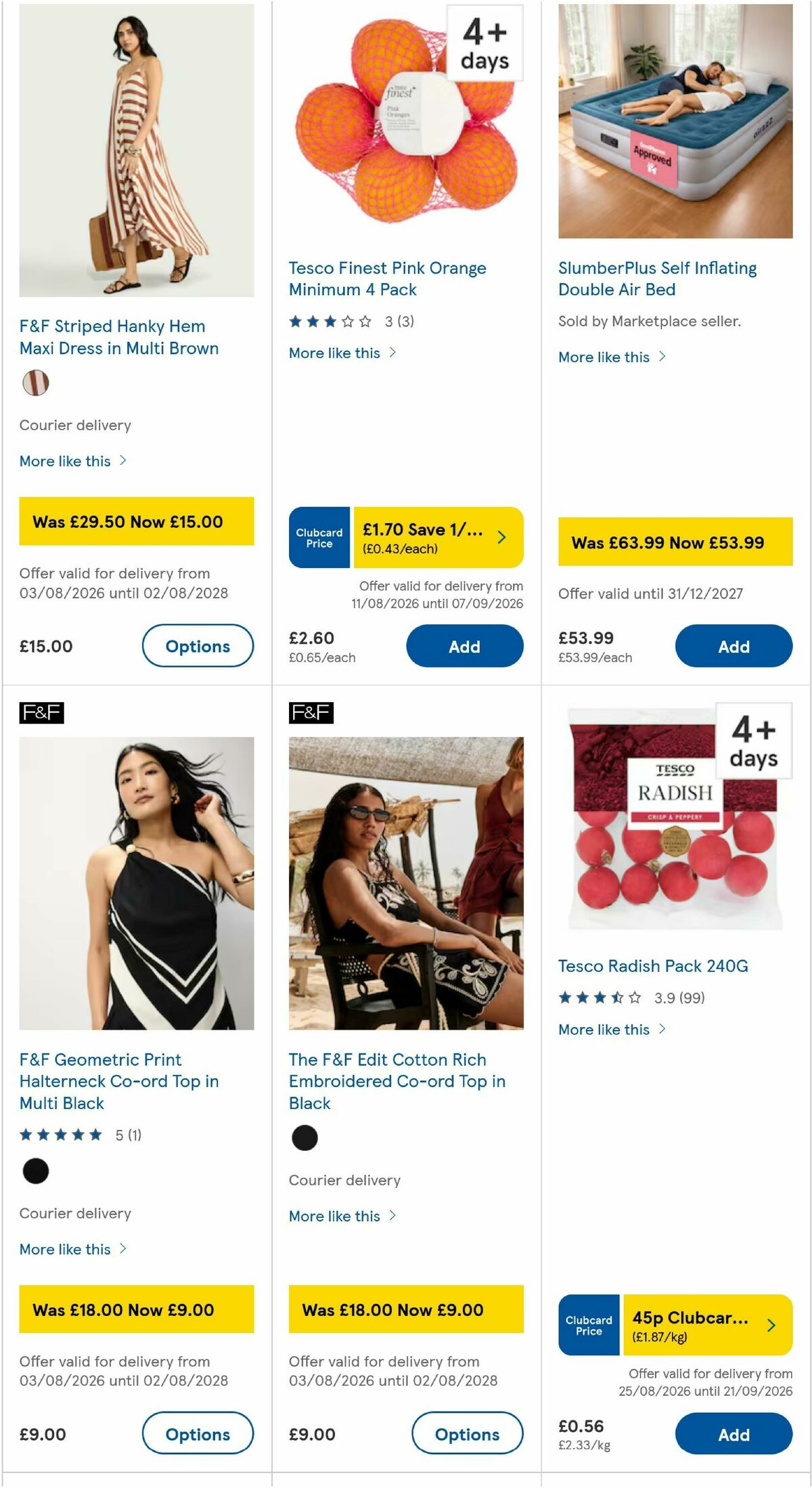 TESCO Offers from 27 August