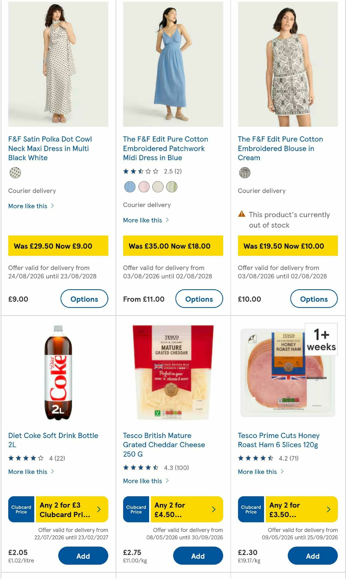 TESCO Offers from 27 August