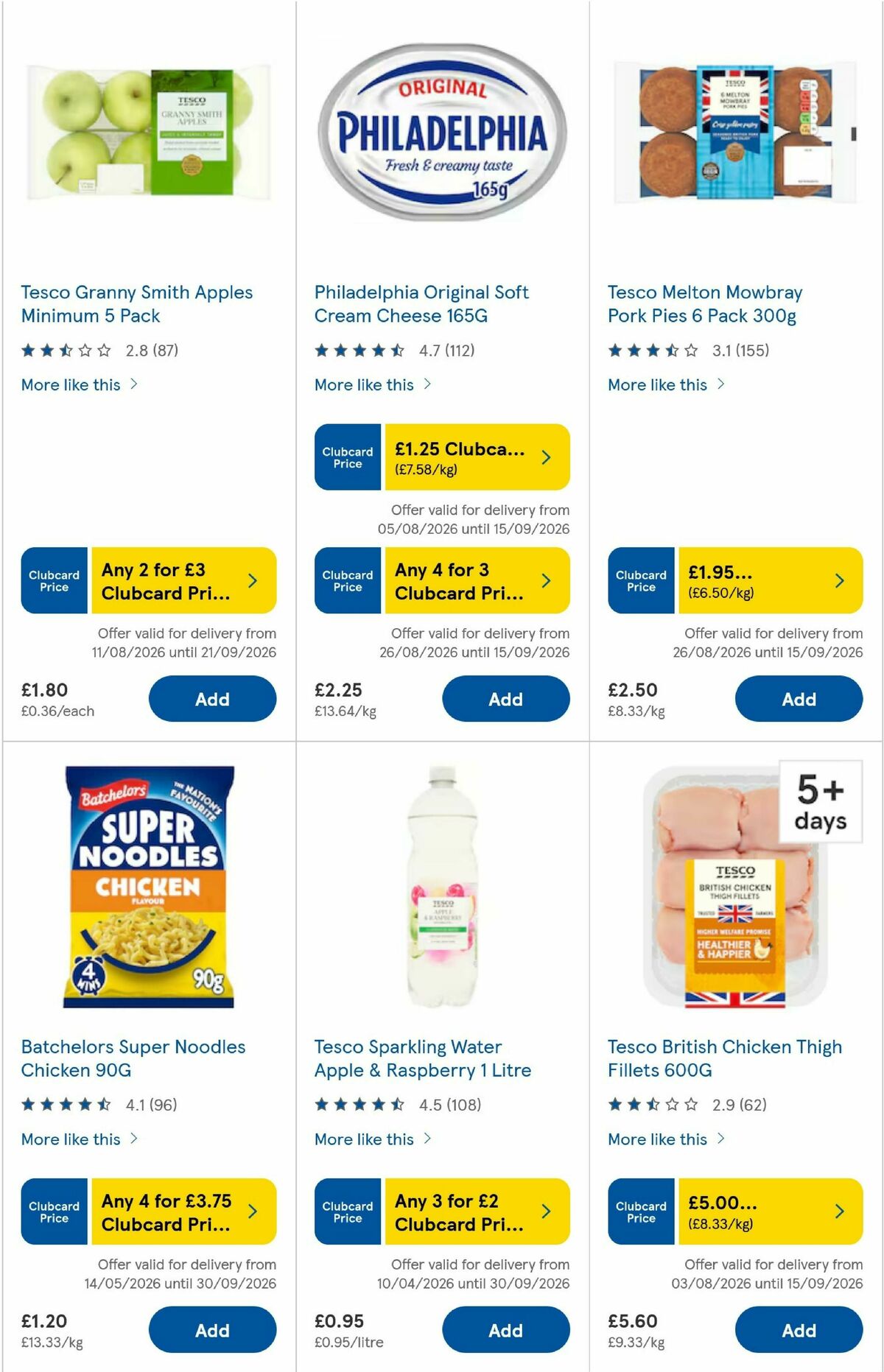 TESCO Offers from 27 August
