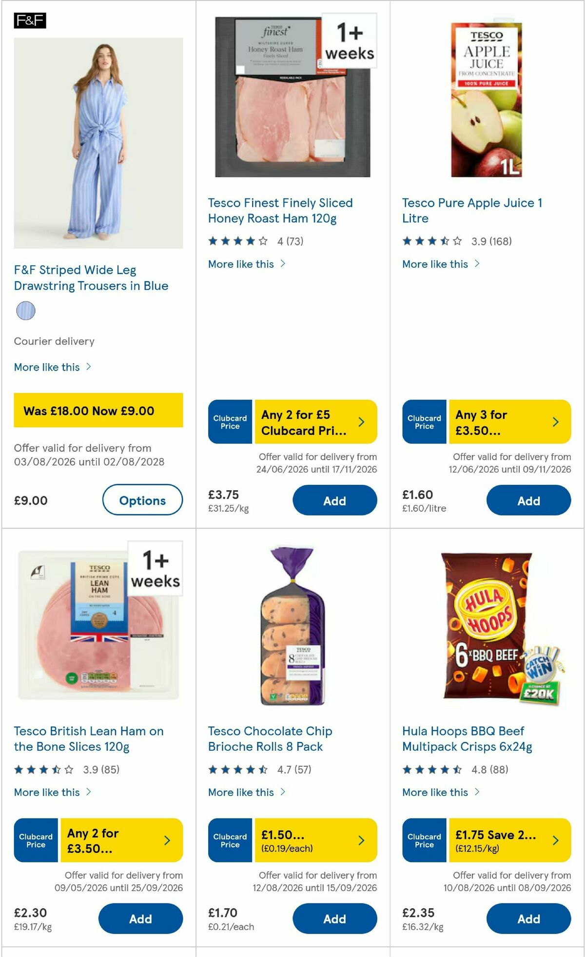 TESCO Offers from 27 August