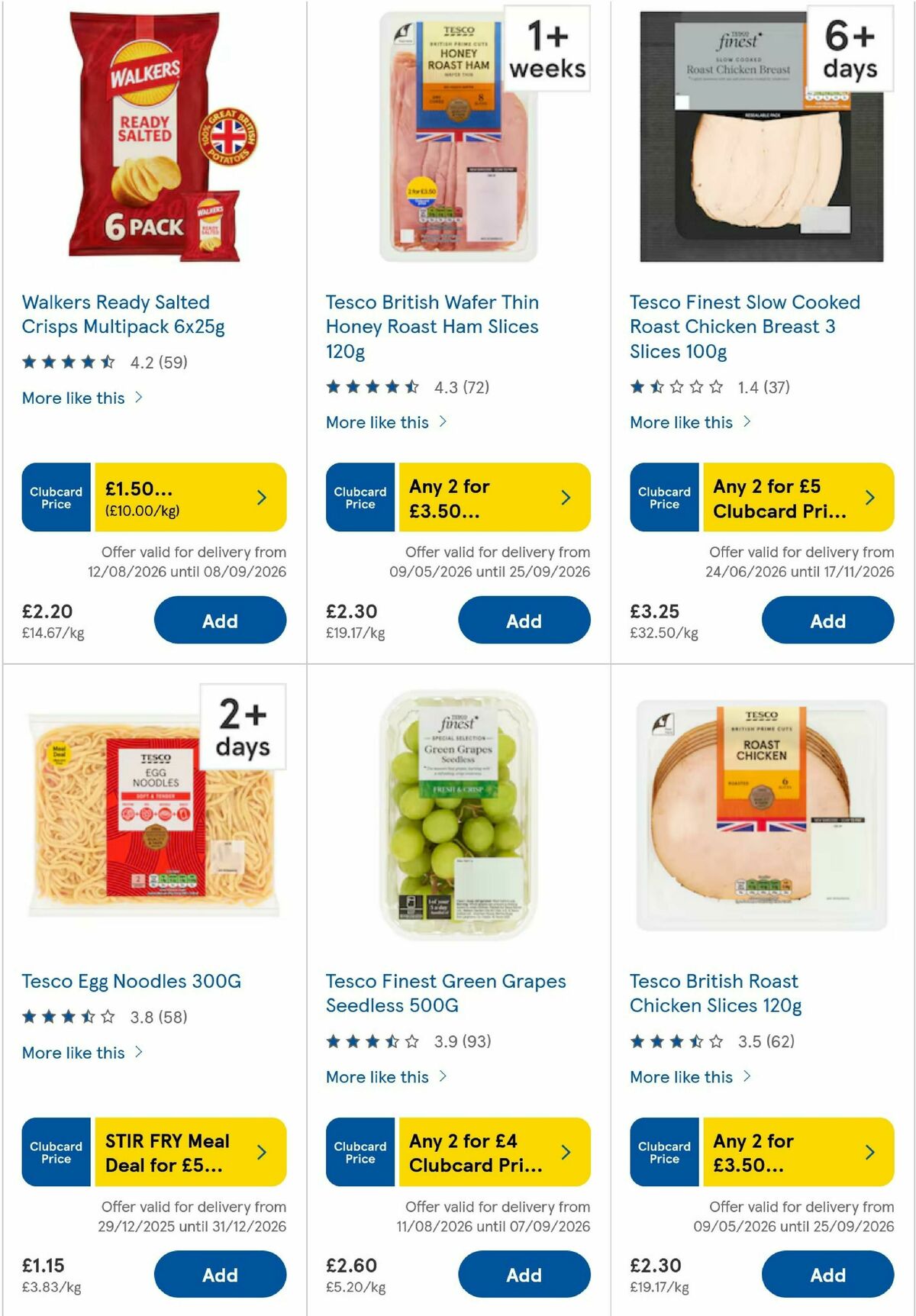 TESCO Offers from 27 August
