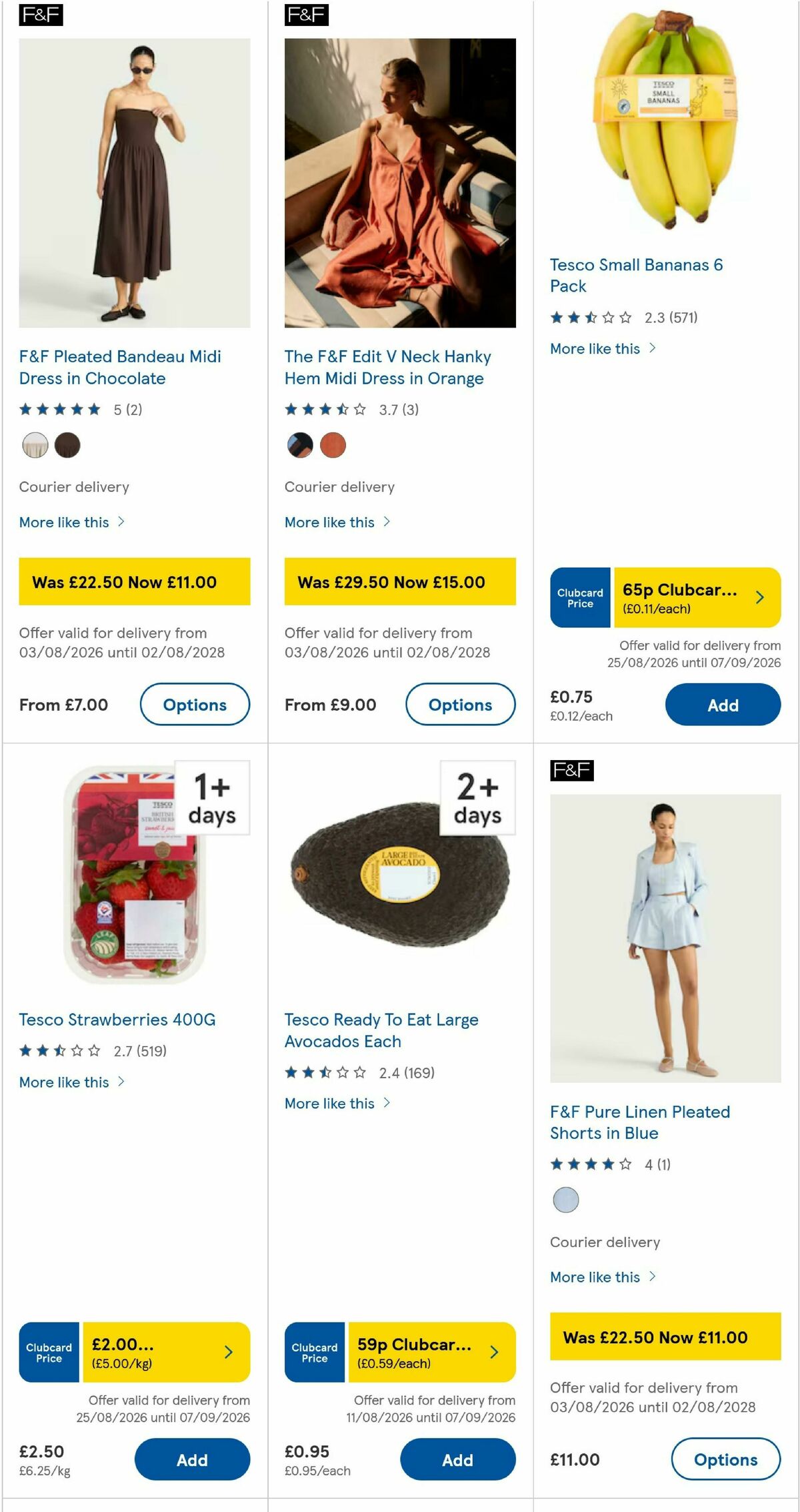 TESCO Offers from 27 August