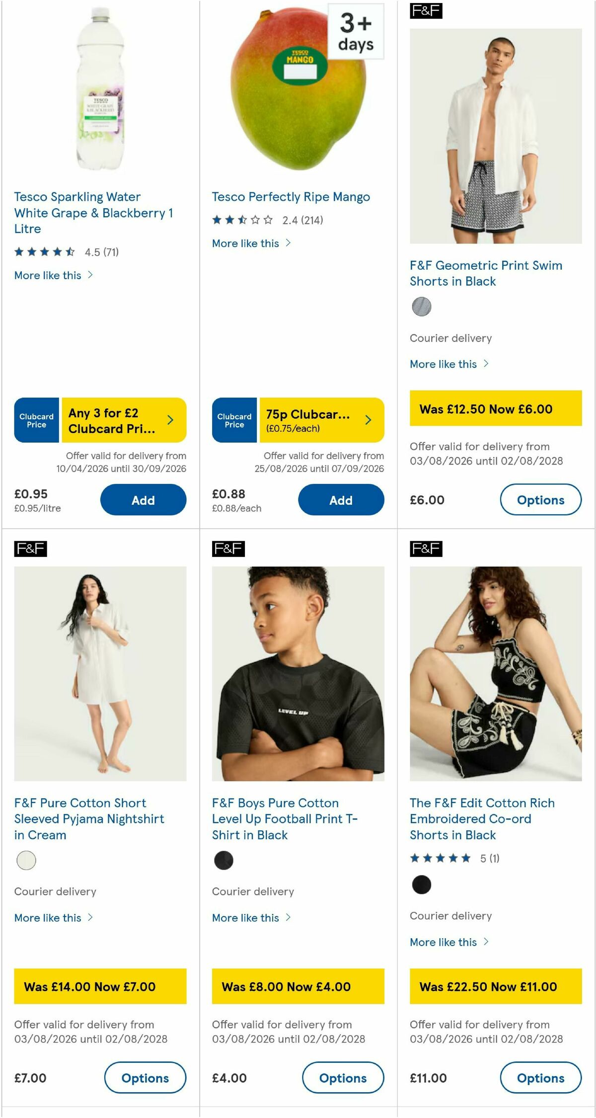 TESCO Offers from 27 August