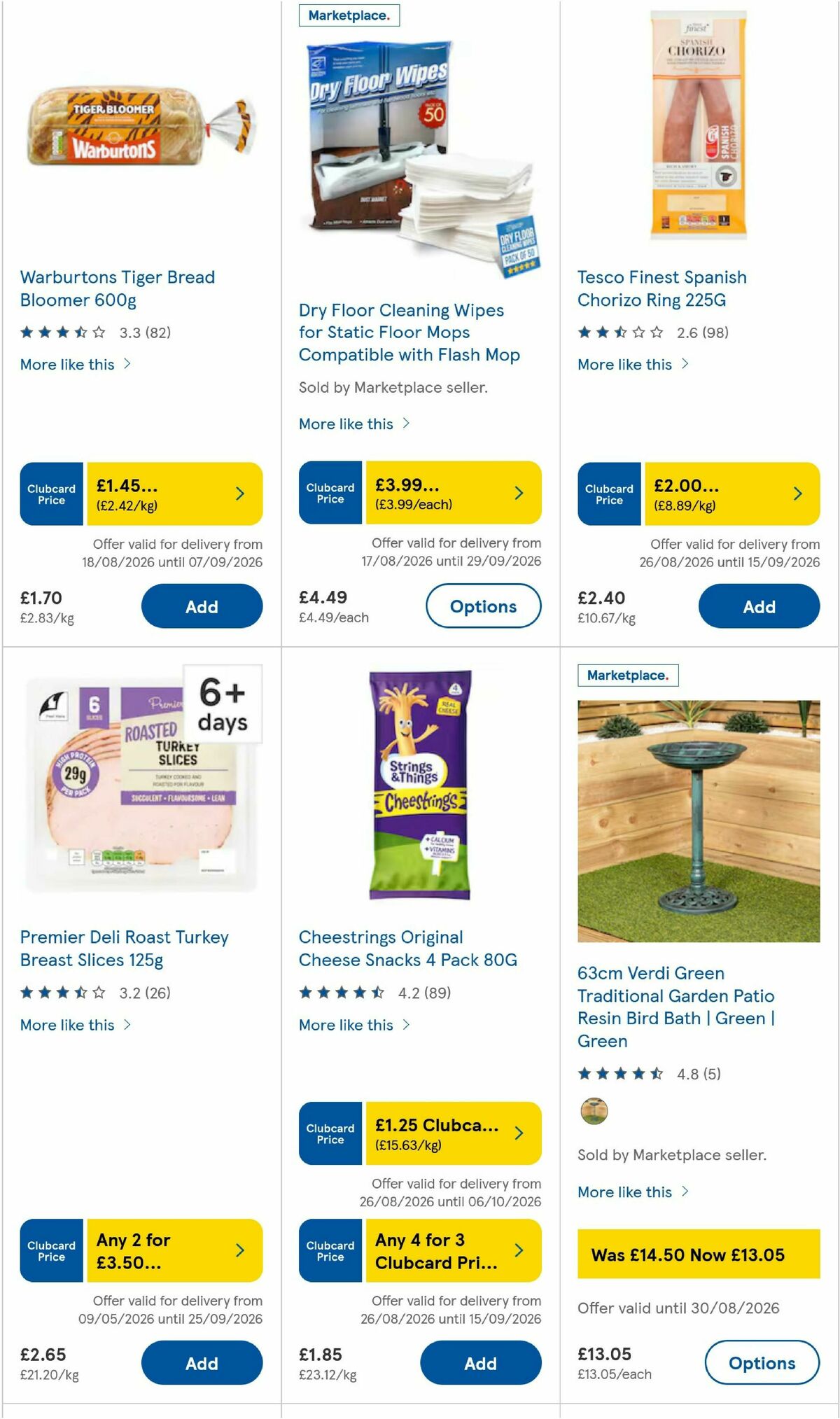 TESCO Offers from 27 August