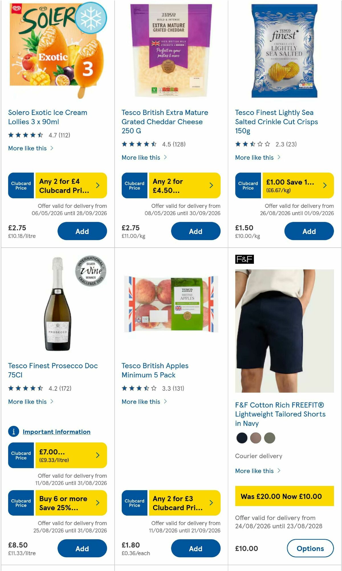 TESCO Offers from 27 August