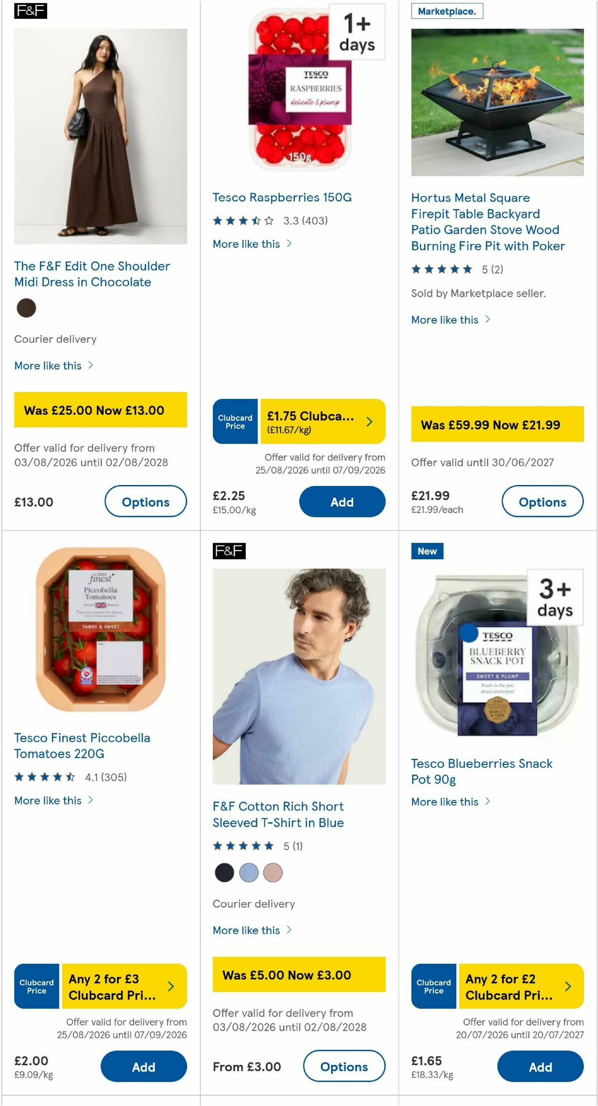 TESCO Offers from 27 August