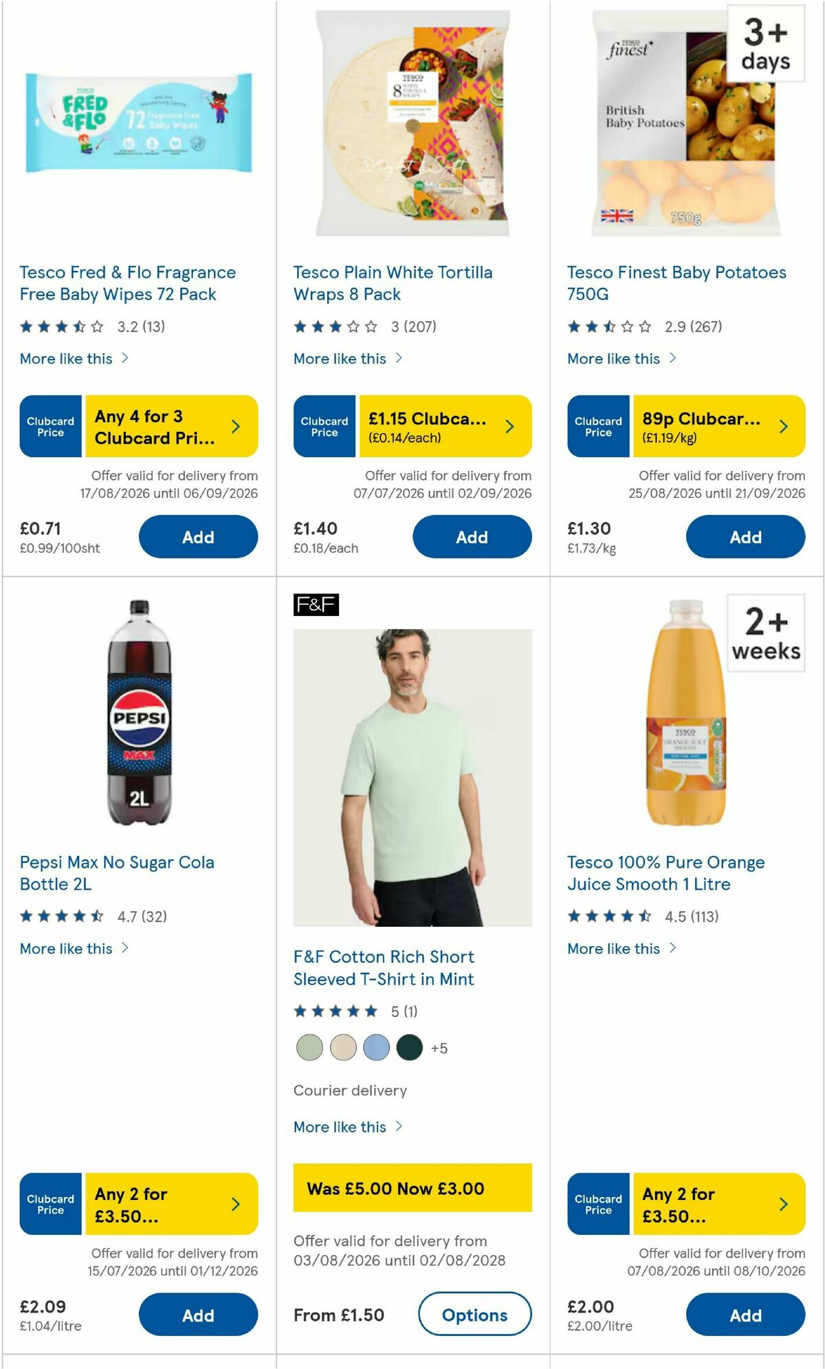 TESCO Offers from 27 August