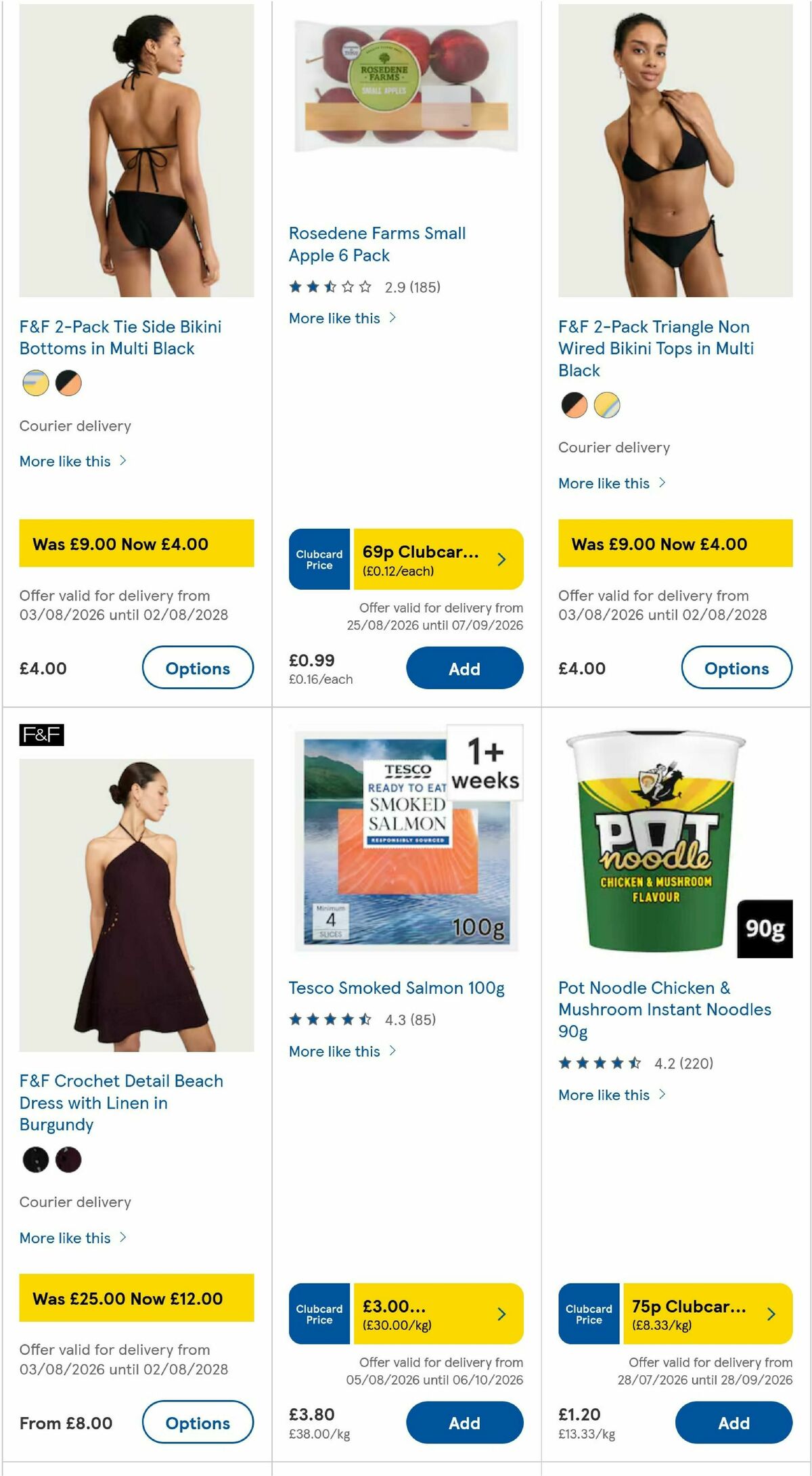 TESCO Offers from 27 August