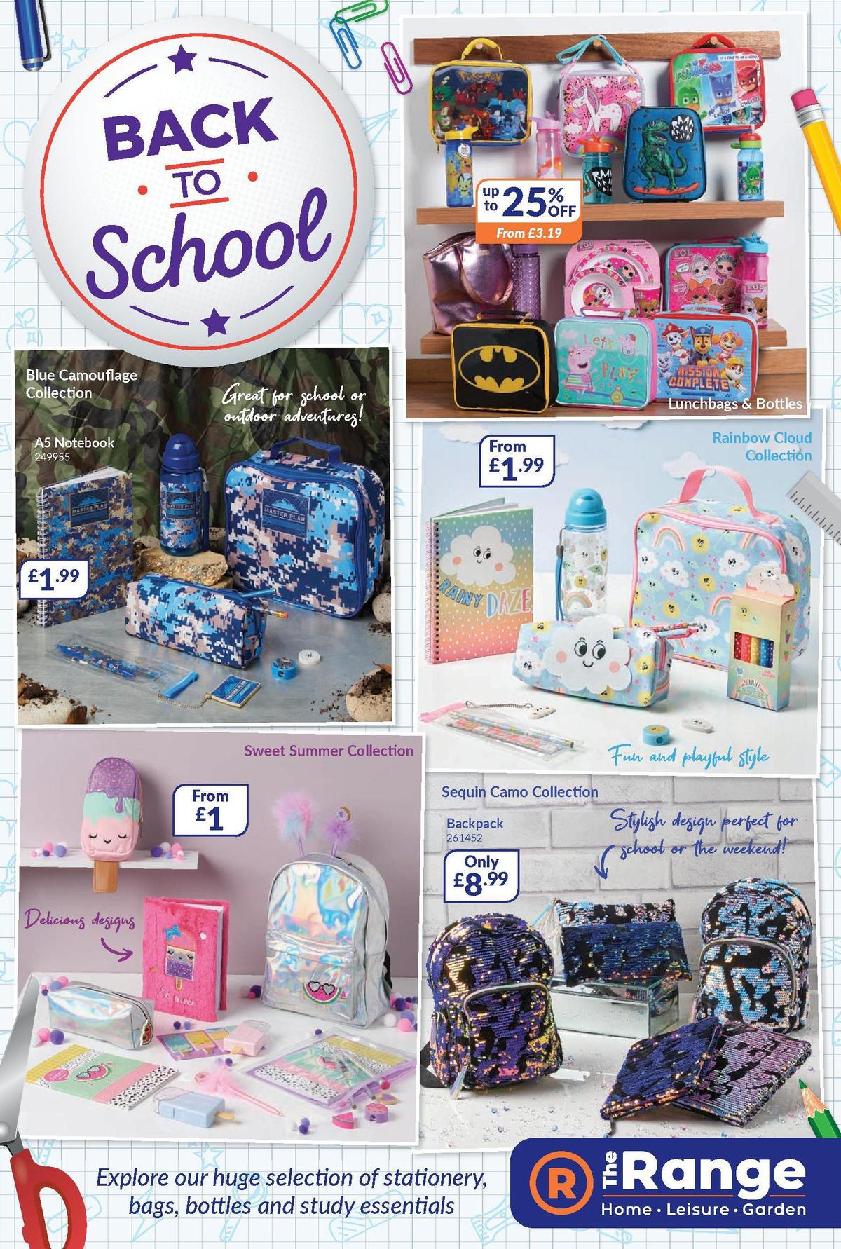 The Range Back to School Offers from 27 August