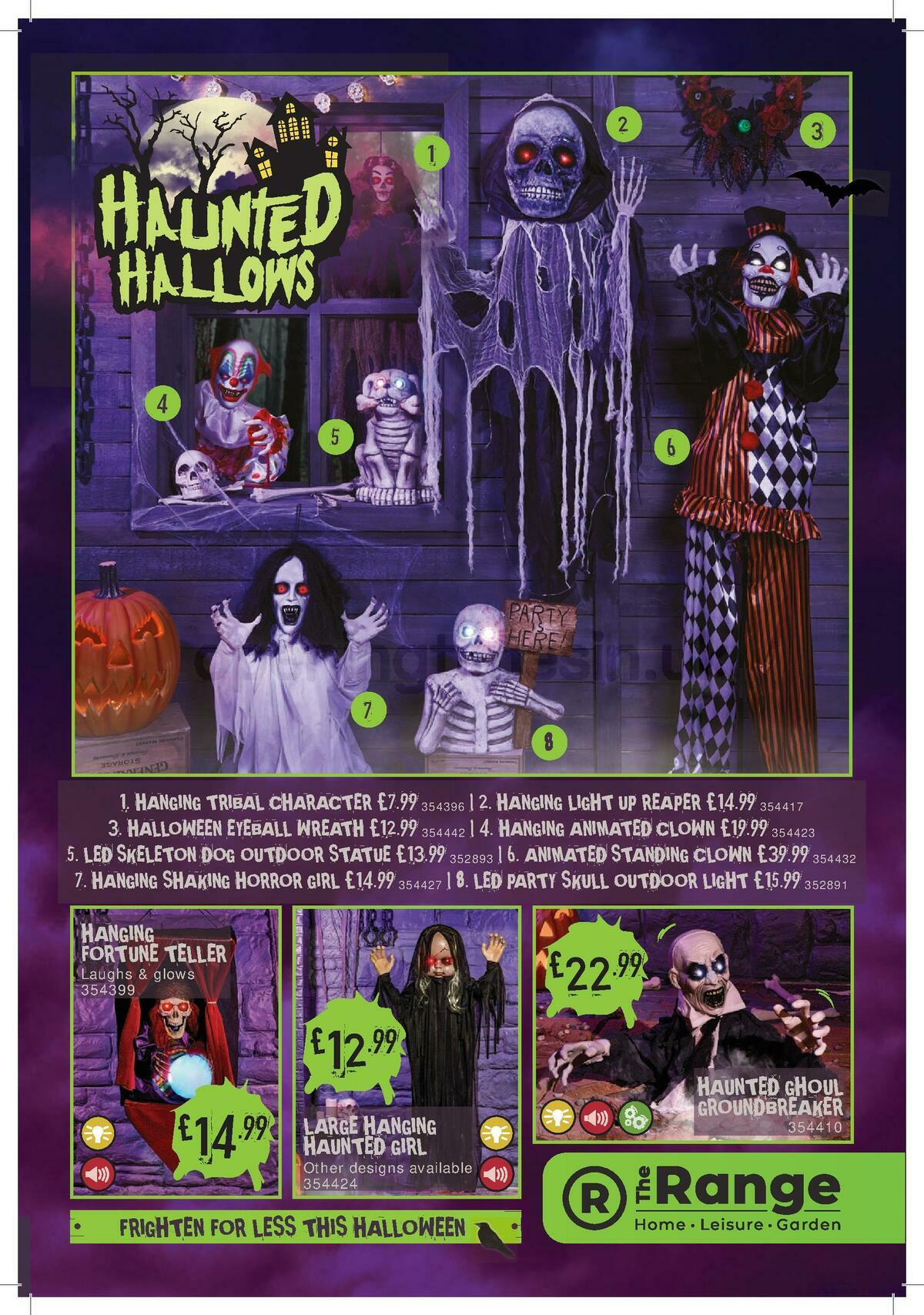 The Range Halloween Offers from 26 August
