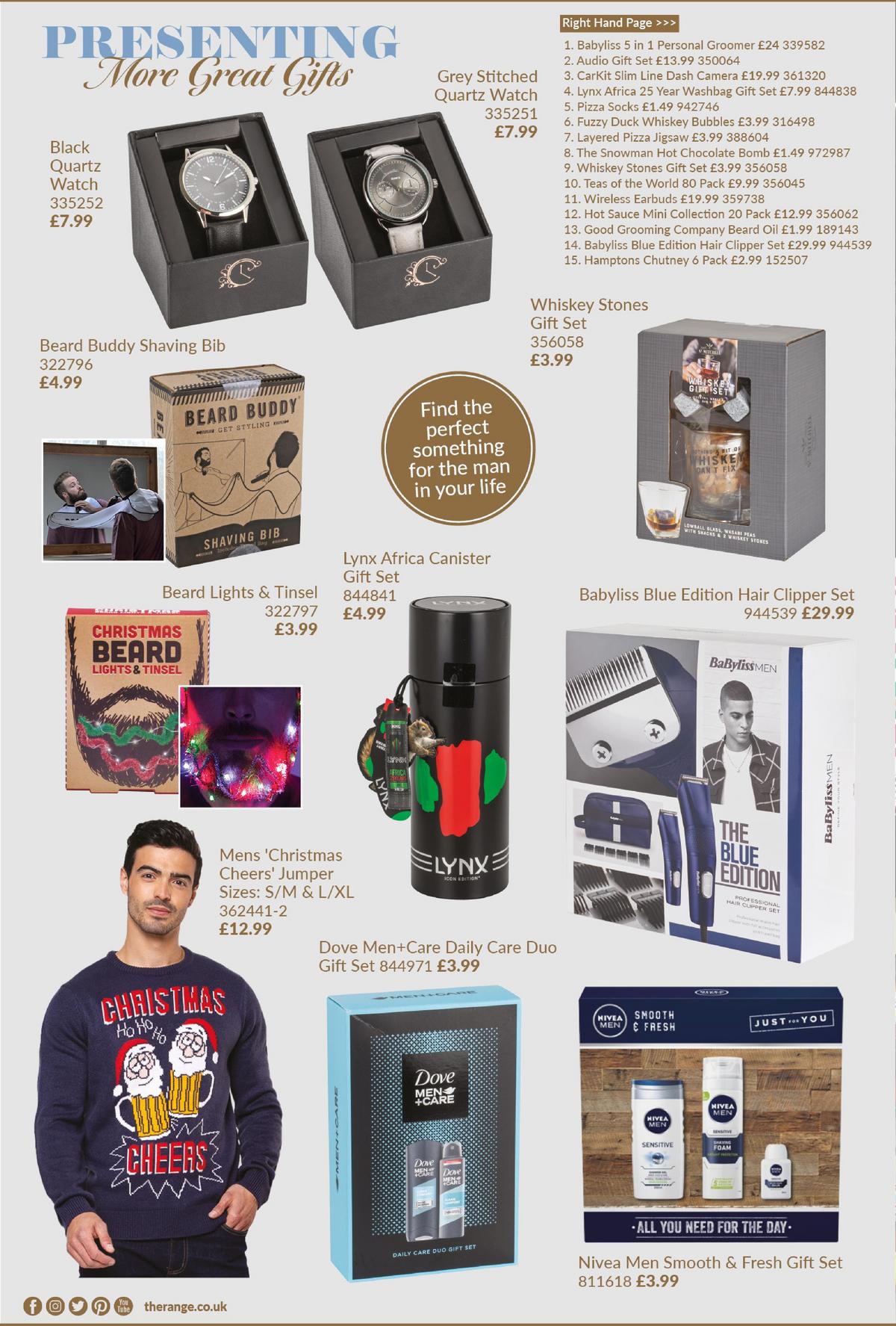 The Range Christmas Gift Guide Offers from 22 November