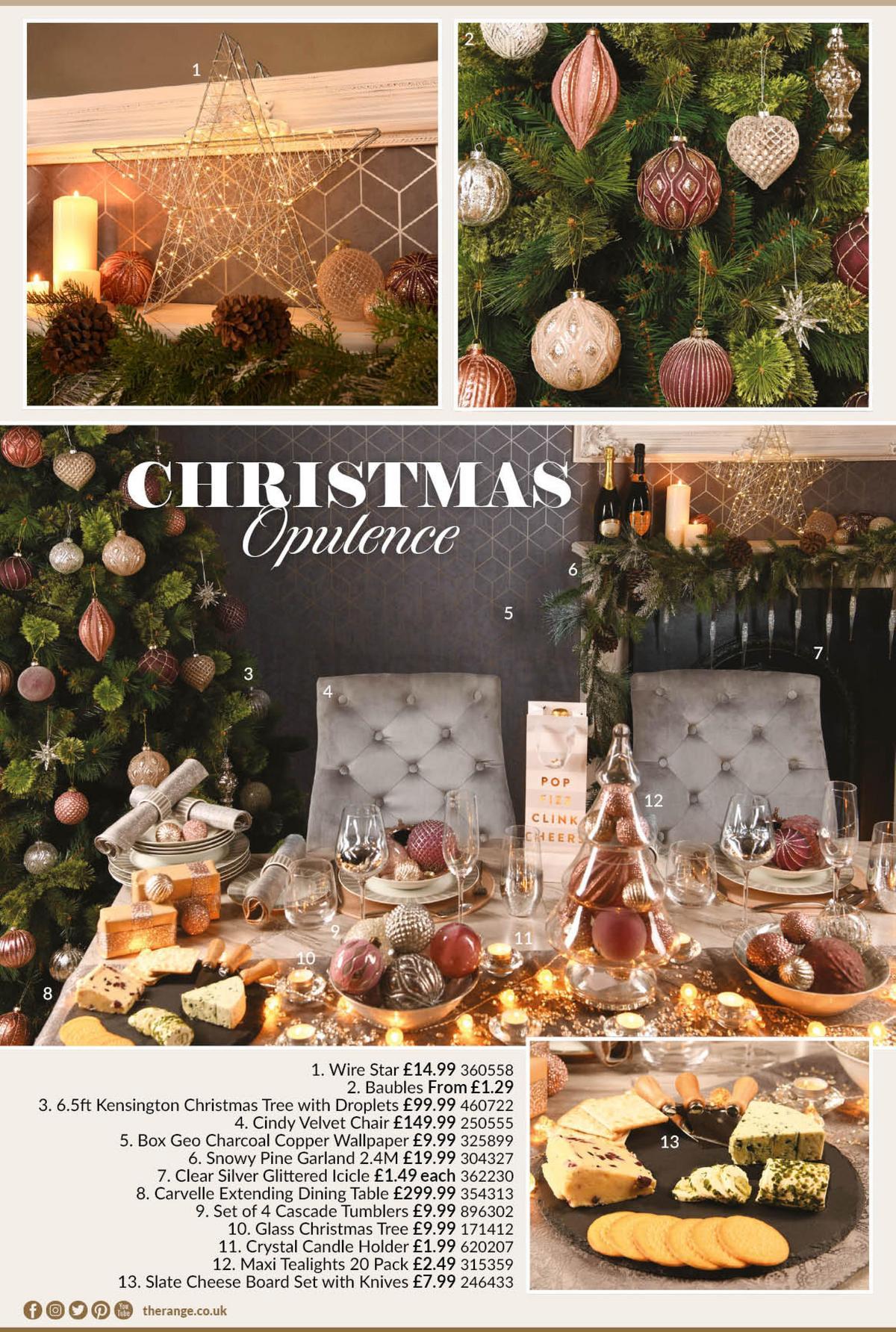 The Range Christmas Dining Offers from 26 November