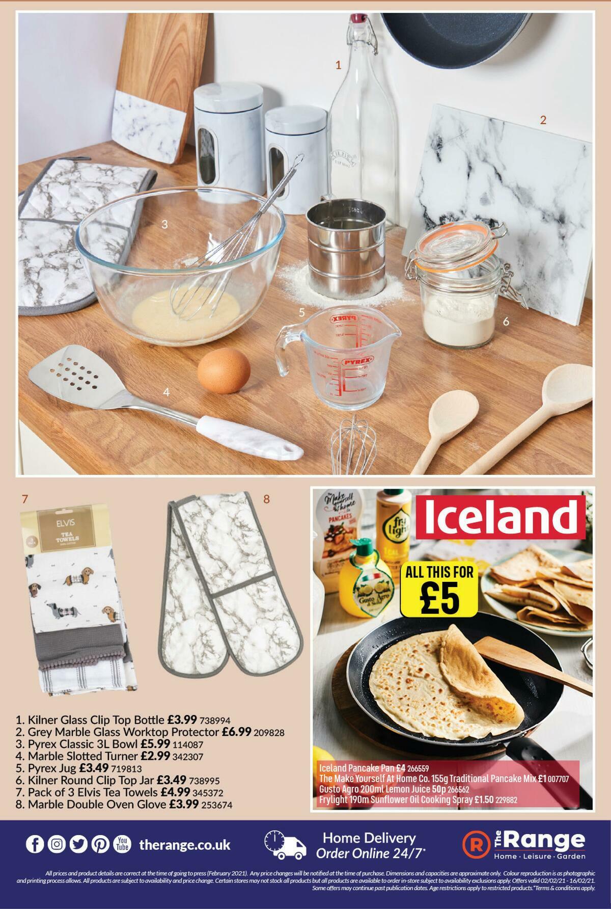The Range Pancake Day Offers from 2 February