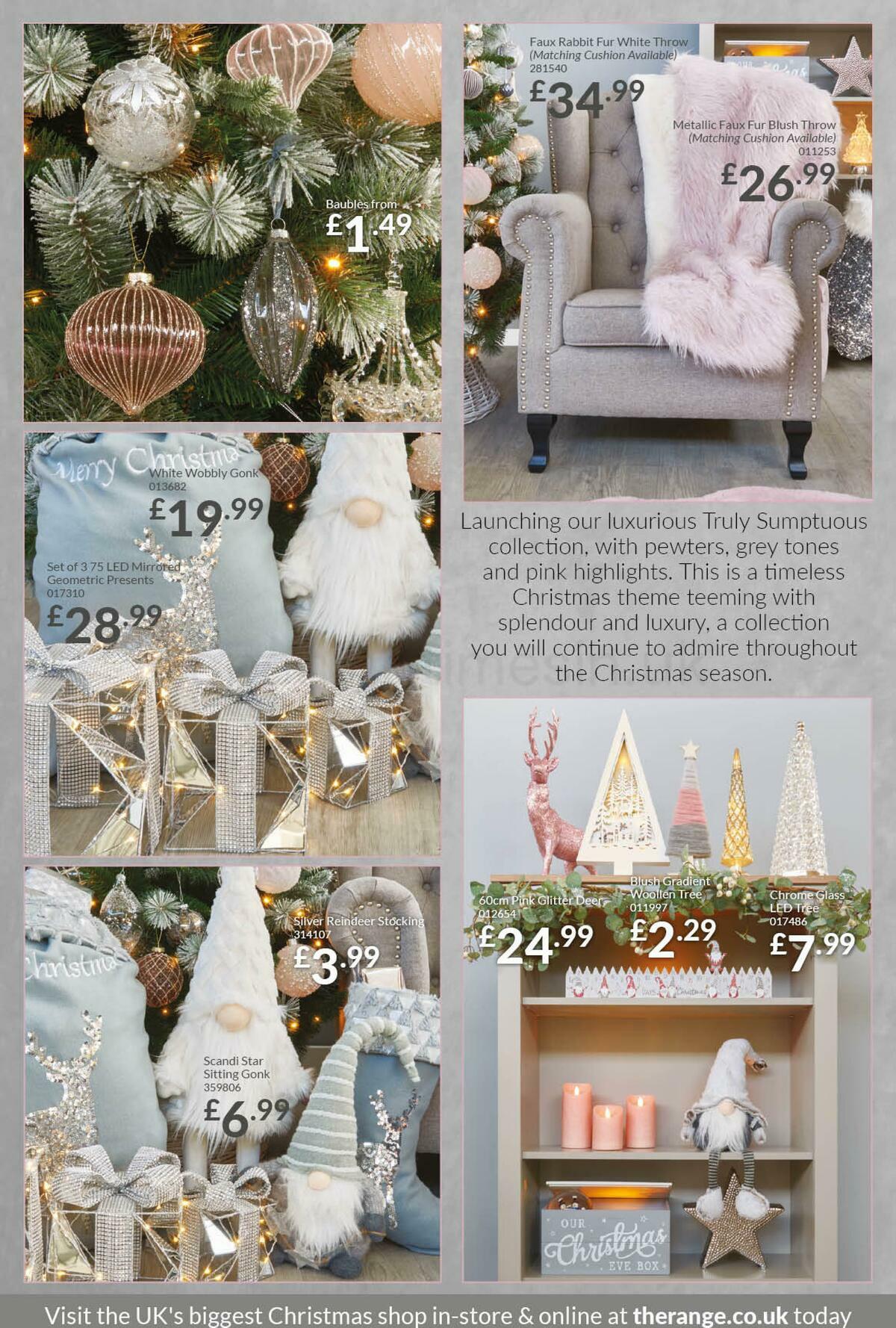 The Range Christmas Decorations Offers from 14 October