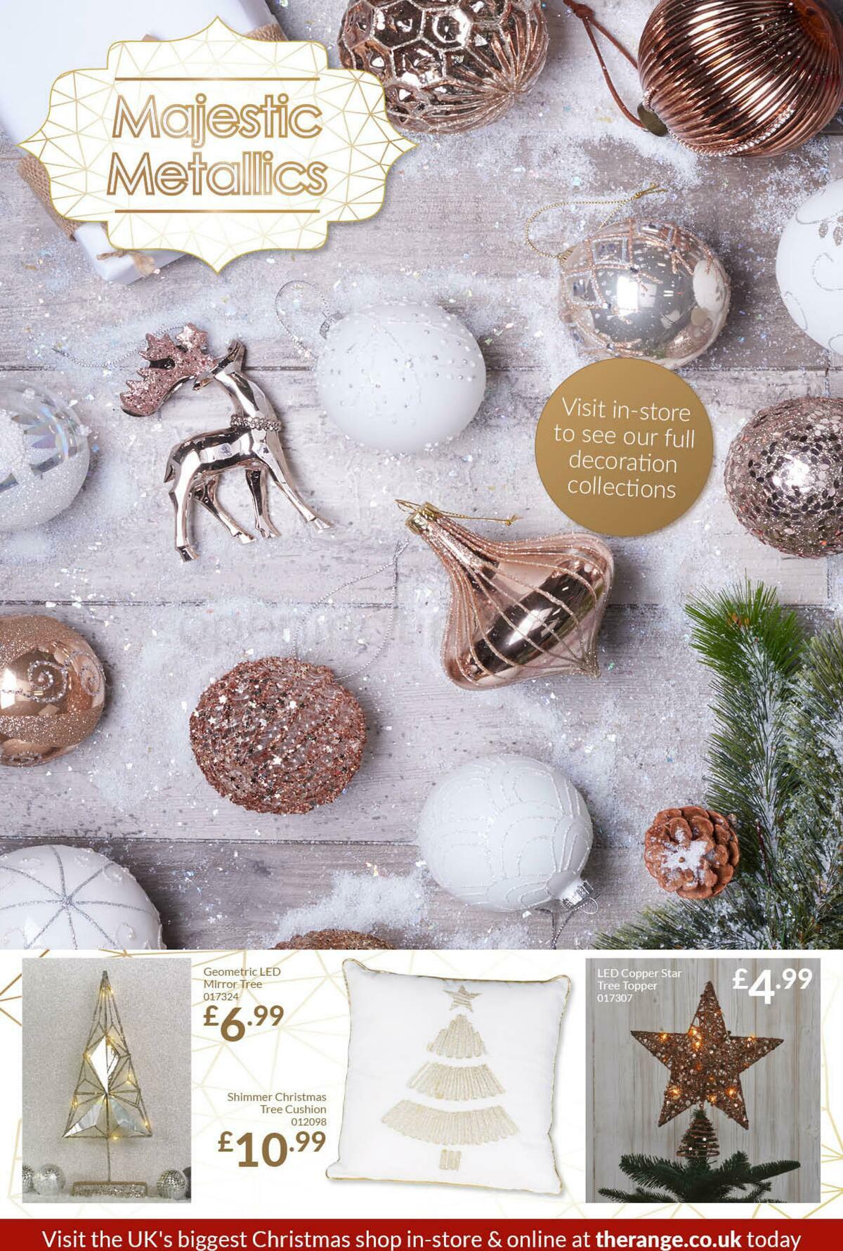 The Range Christmas Decorations Offers from 14 October