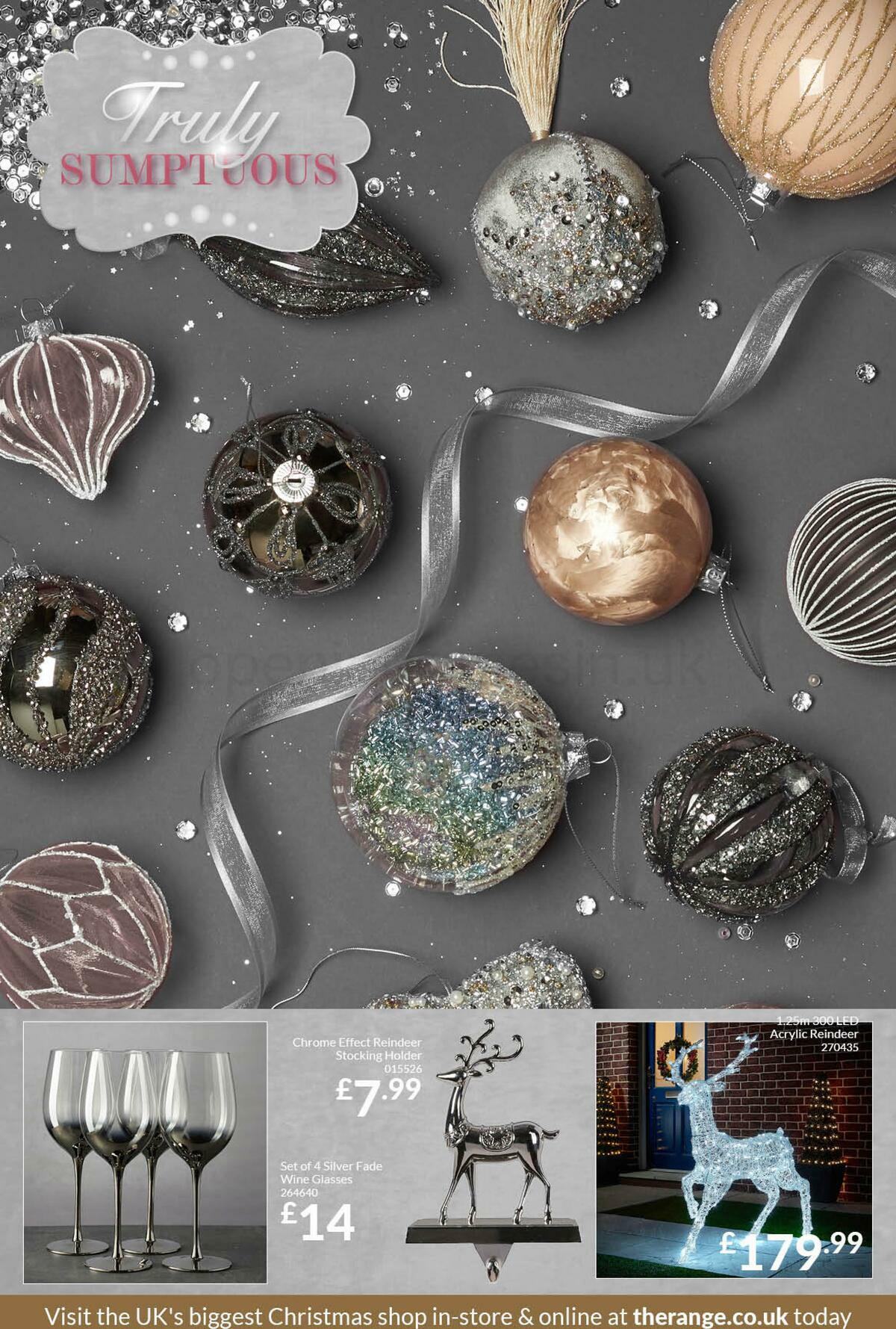 The Range Christmas Decorations Offers from 14 October